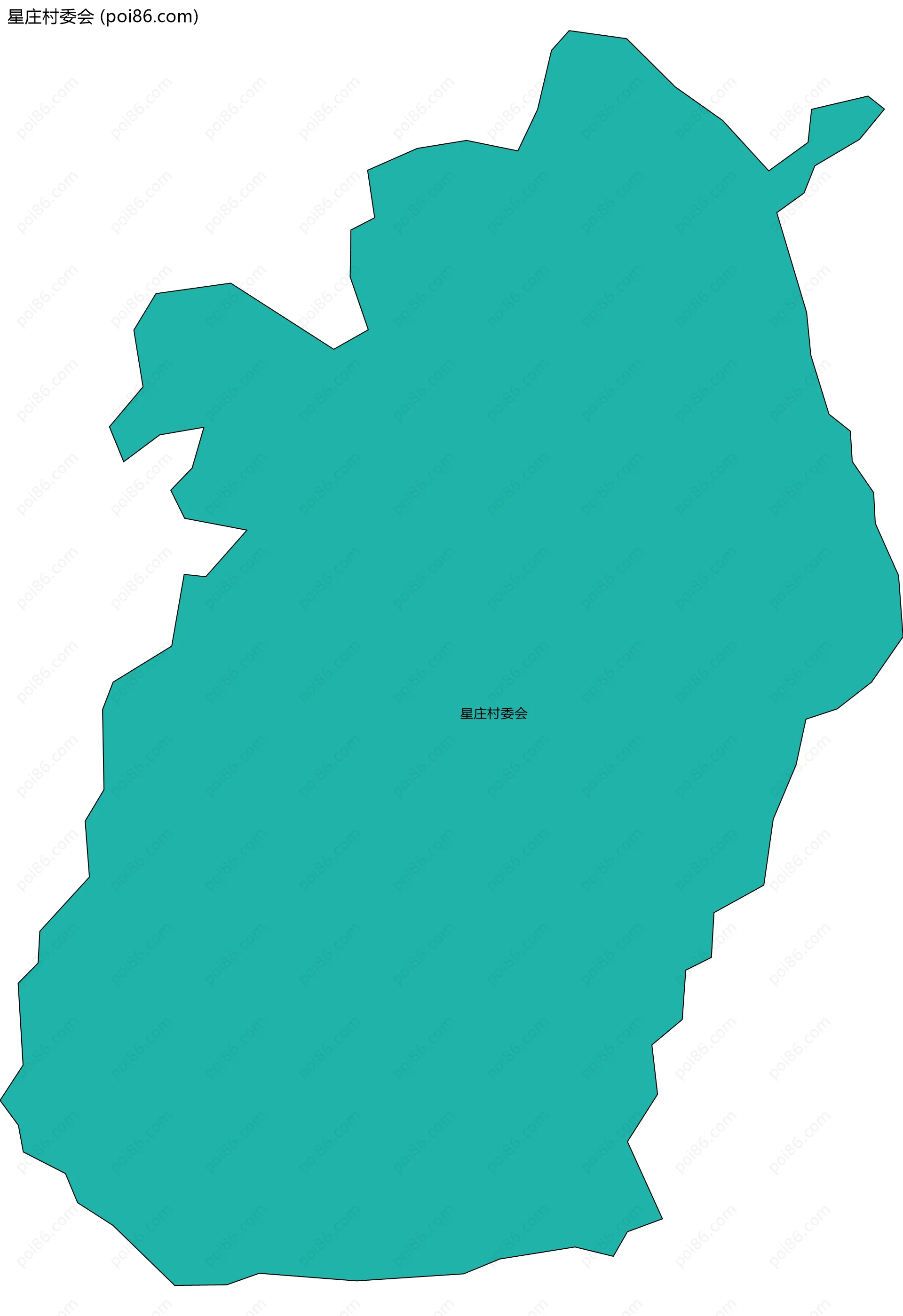 星庄村委会边界地图