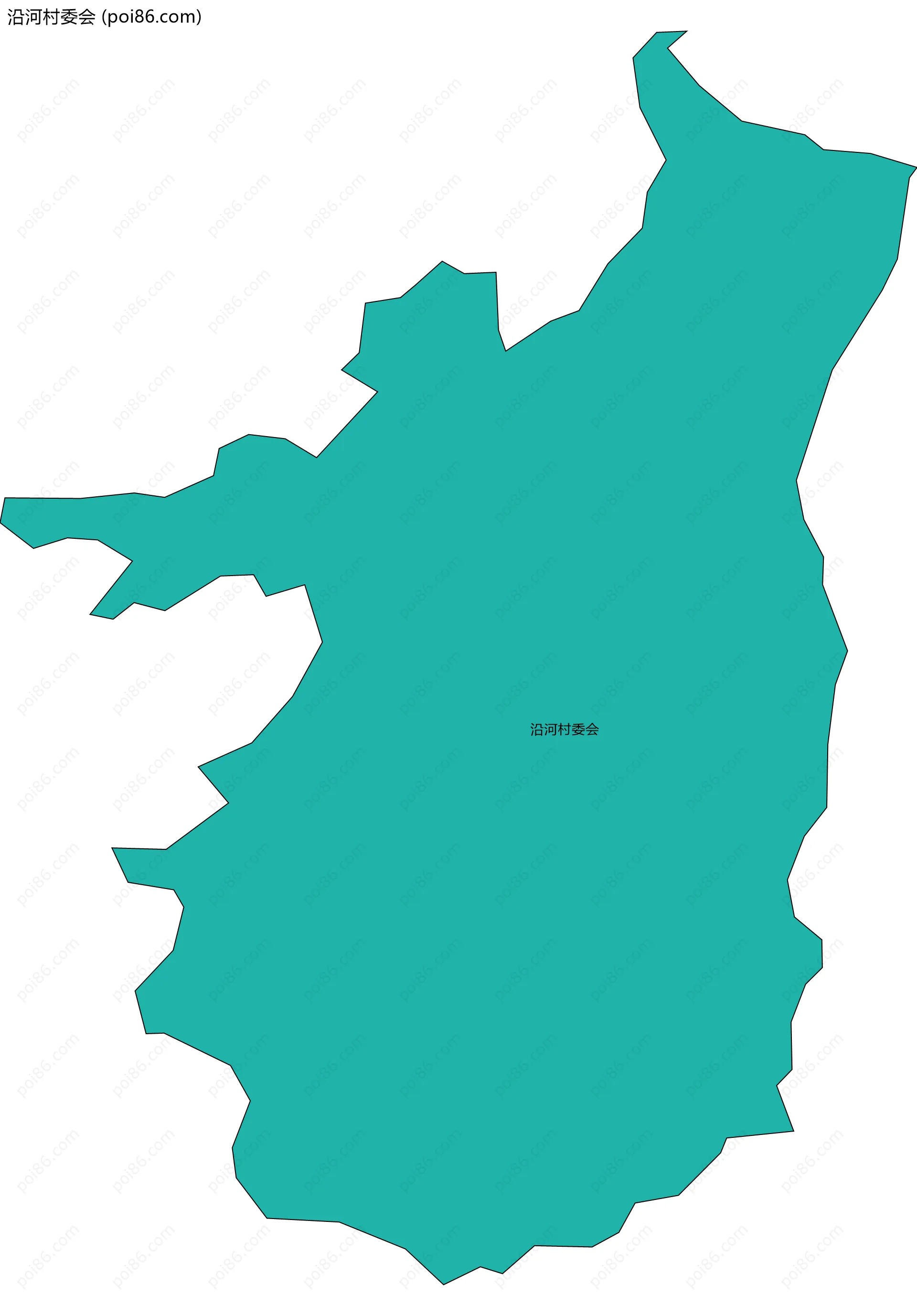 沿河村委会边界地图