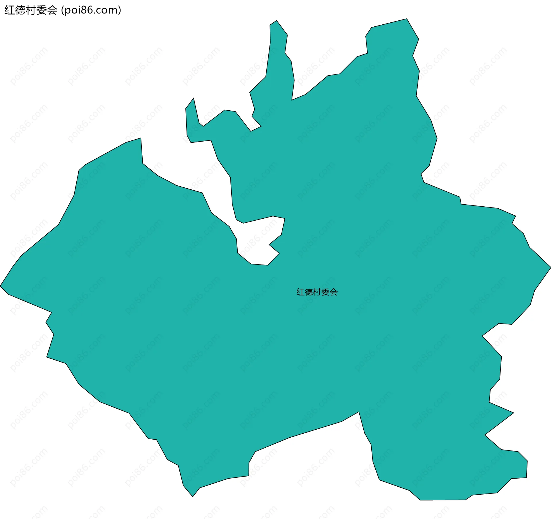 红德村委会边界地图