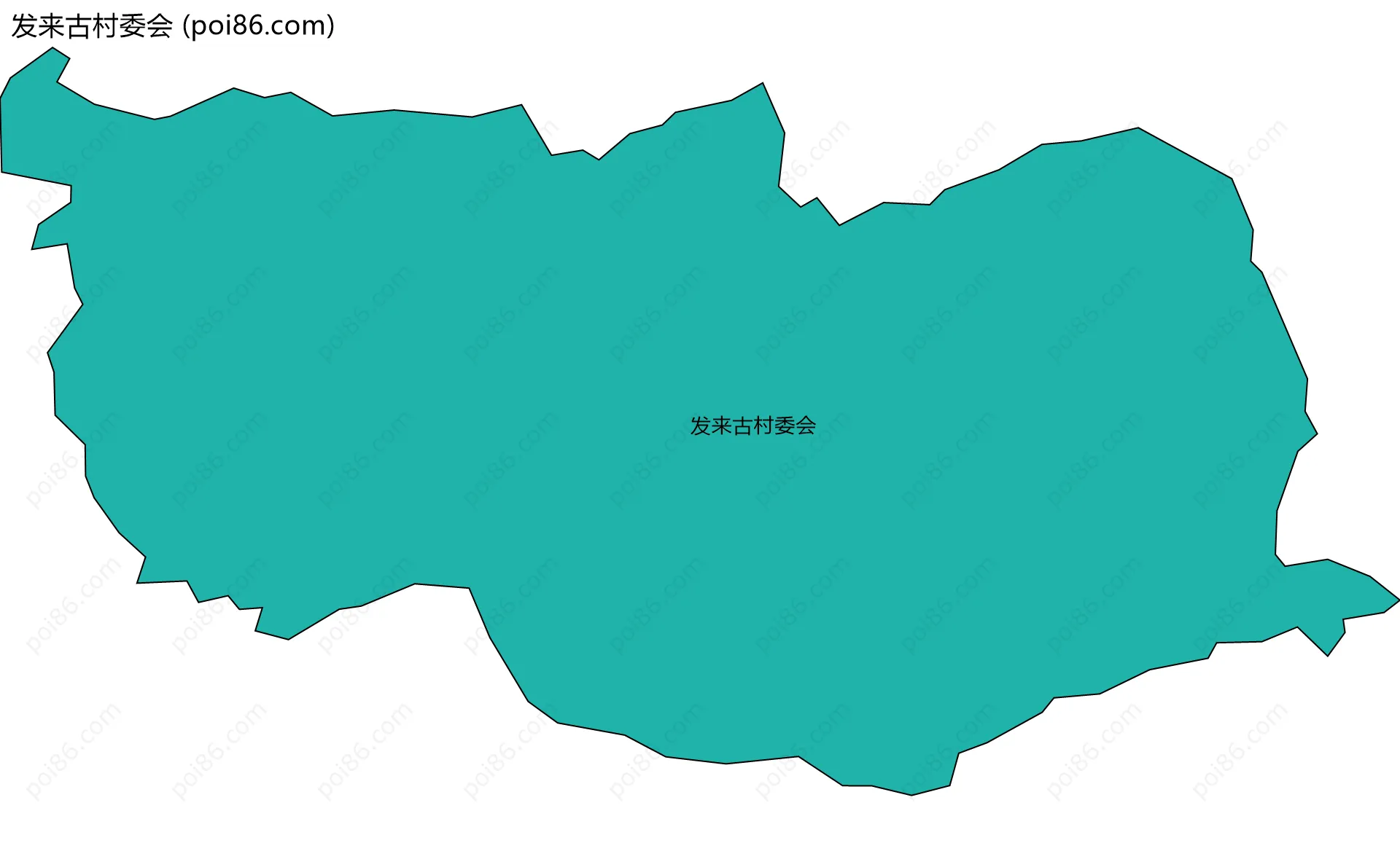 发来古村委会边界地图