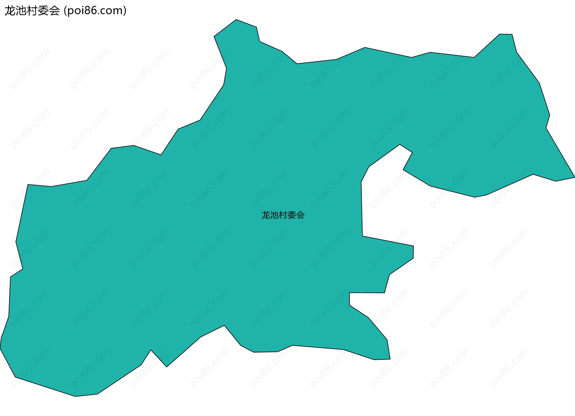 龙池村委会边界地图