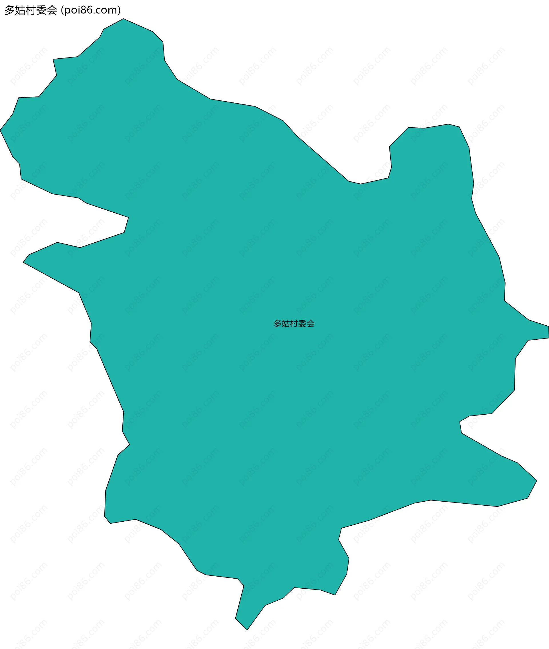 多姑村委会边界地图