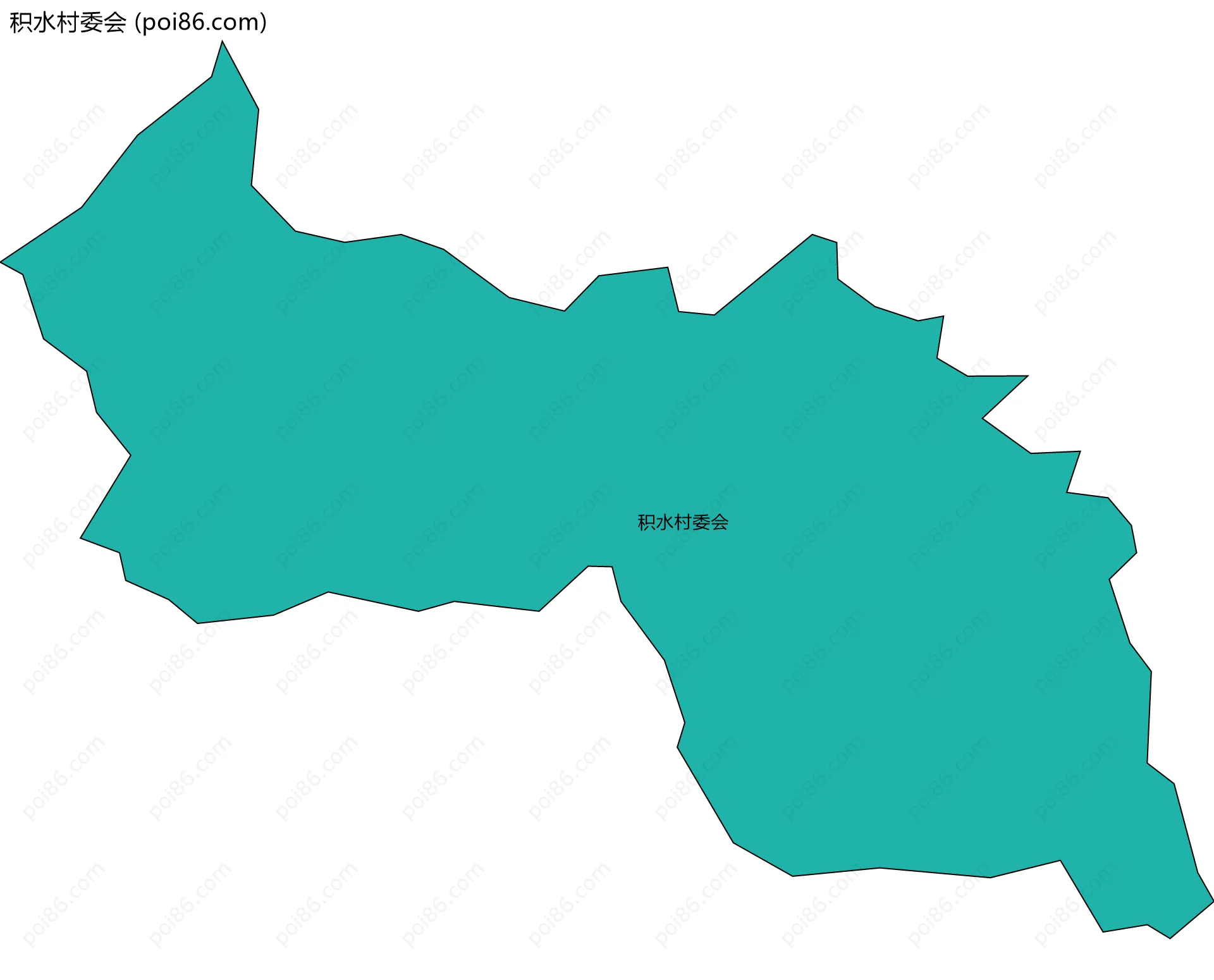 积水村委会边界地图