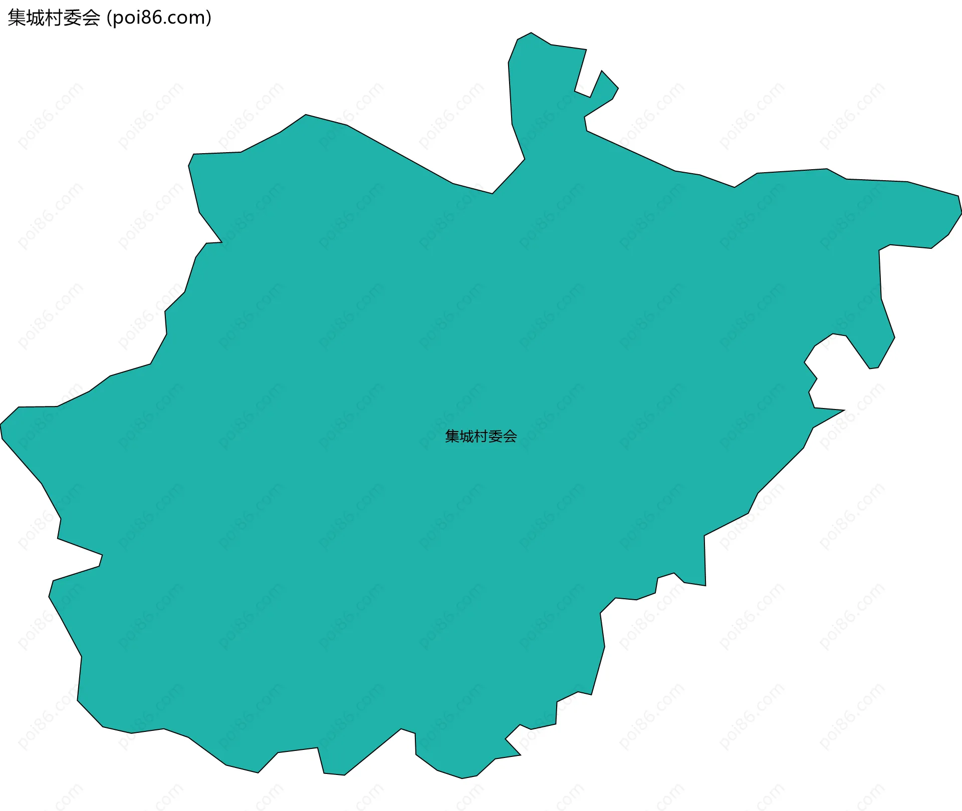 集城村委会边界地图