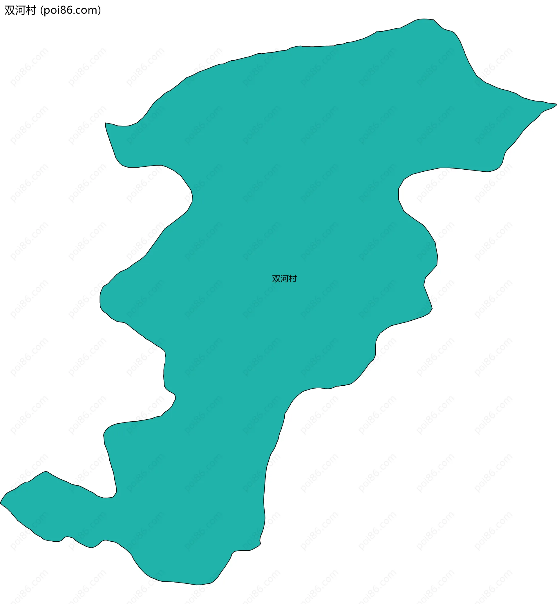 双河村边界地图