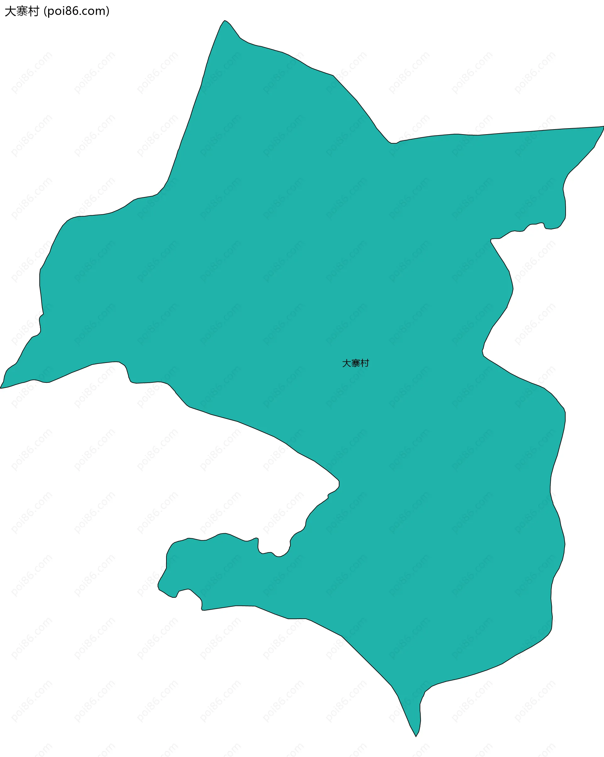 大寨村边界地图