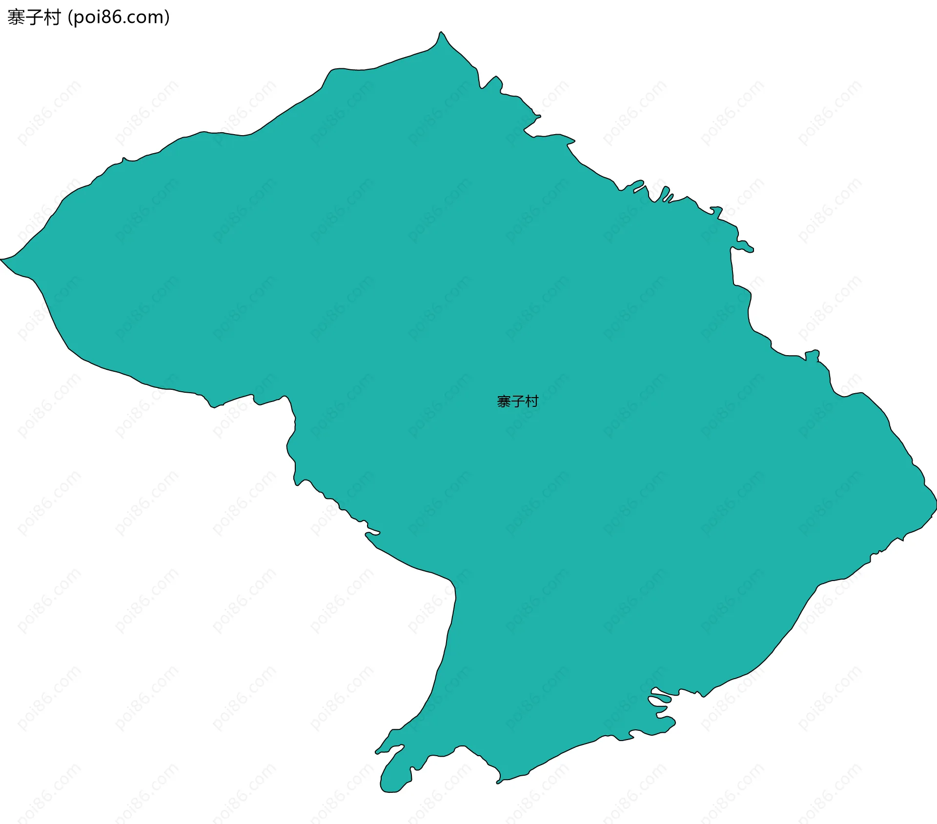 寨子村边界地图