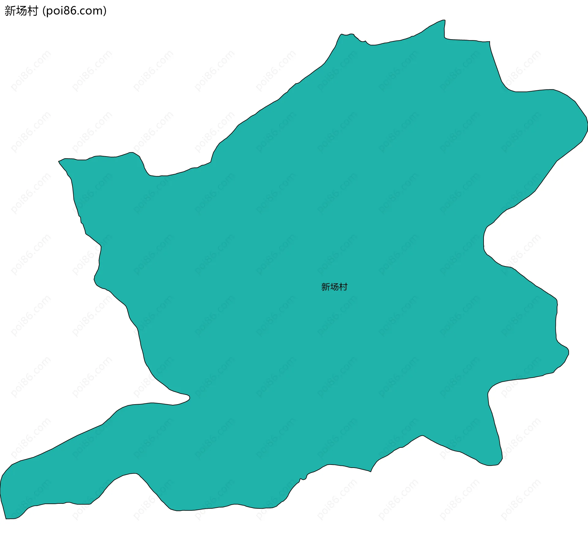 新场村边界地图