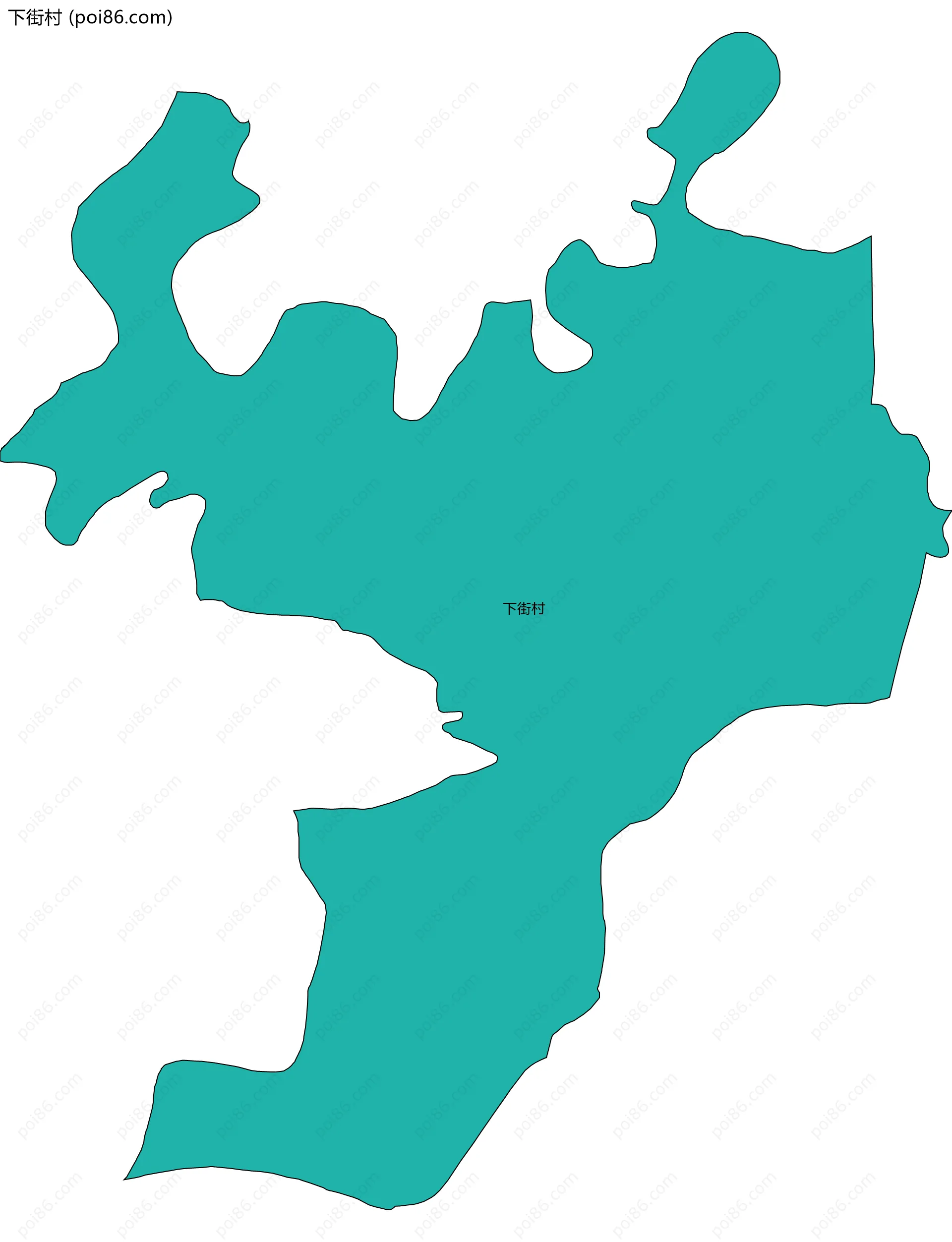 下街村边界地图