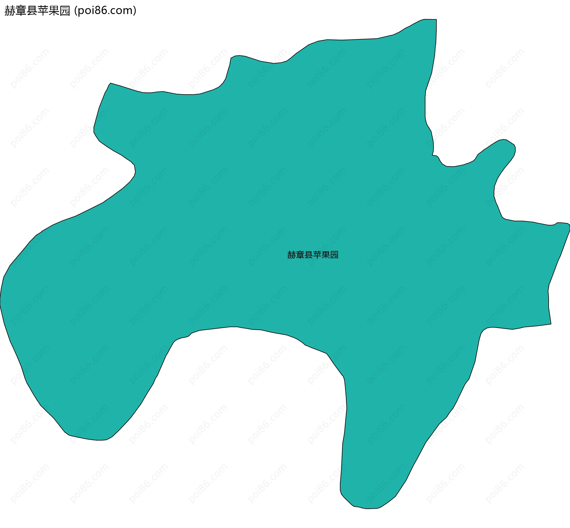 赫章县苹果园边界地图