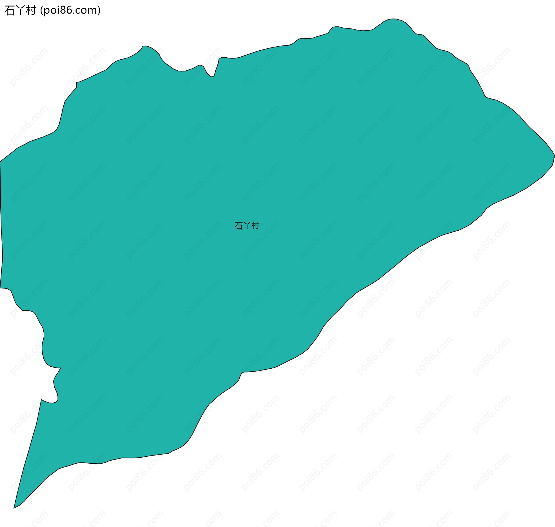 石丫村边界地图