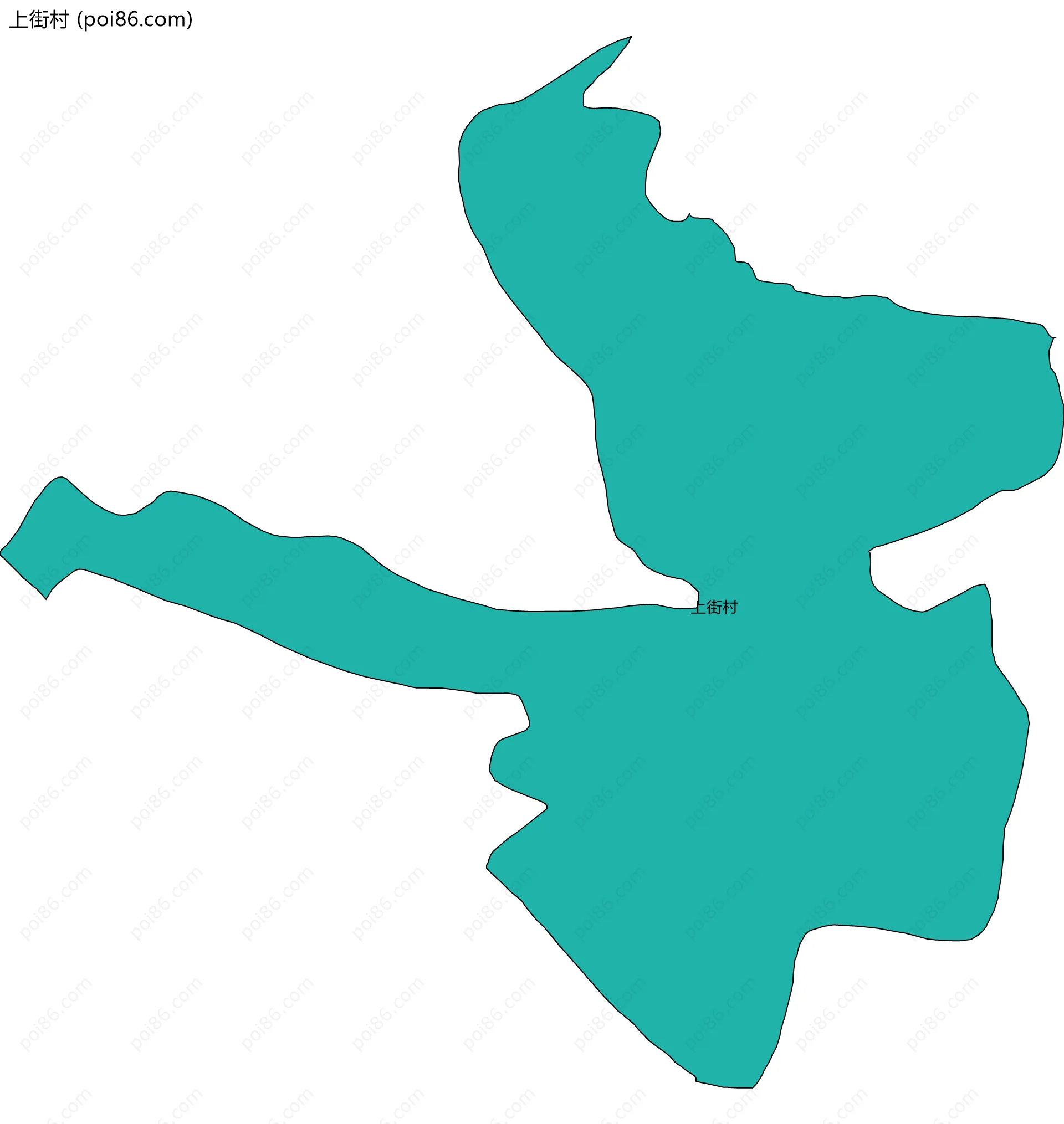 上街村边界地图