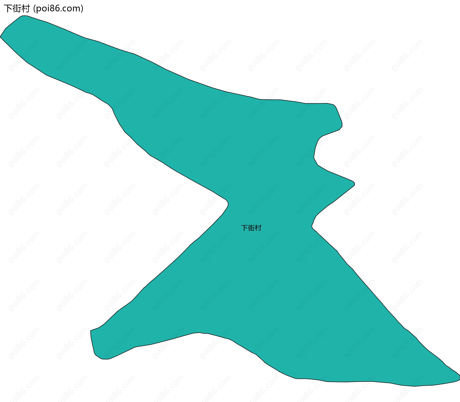 下街村边界地图