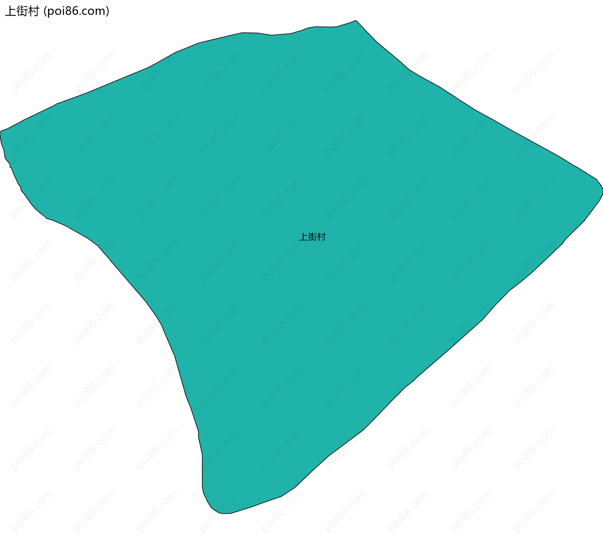 上街村边界地图