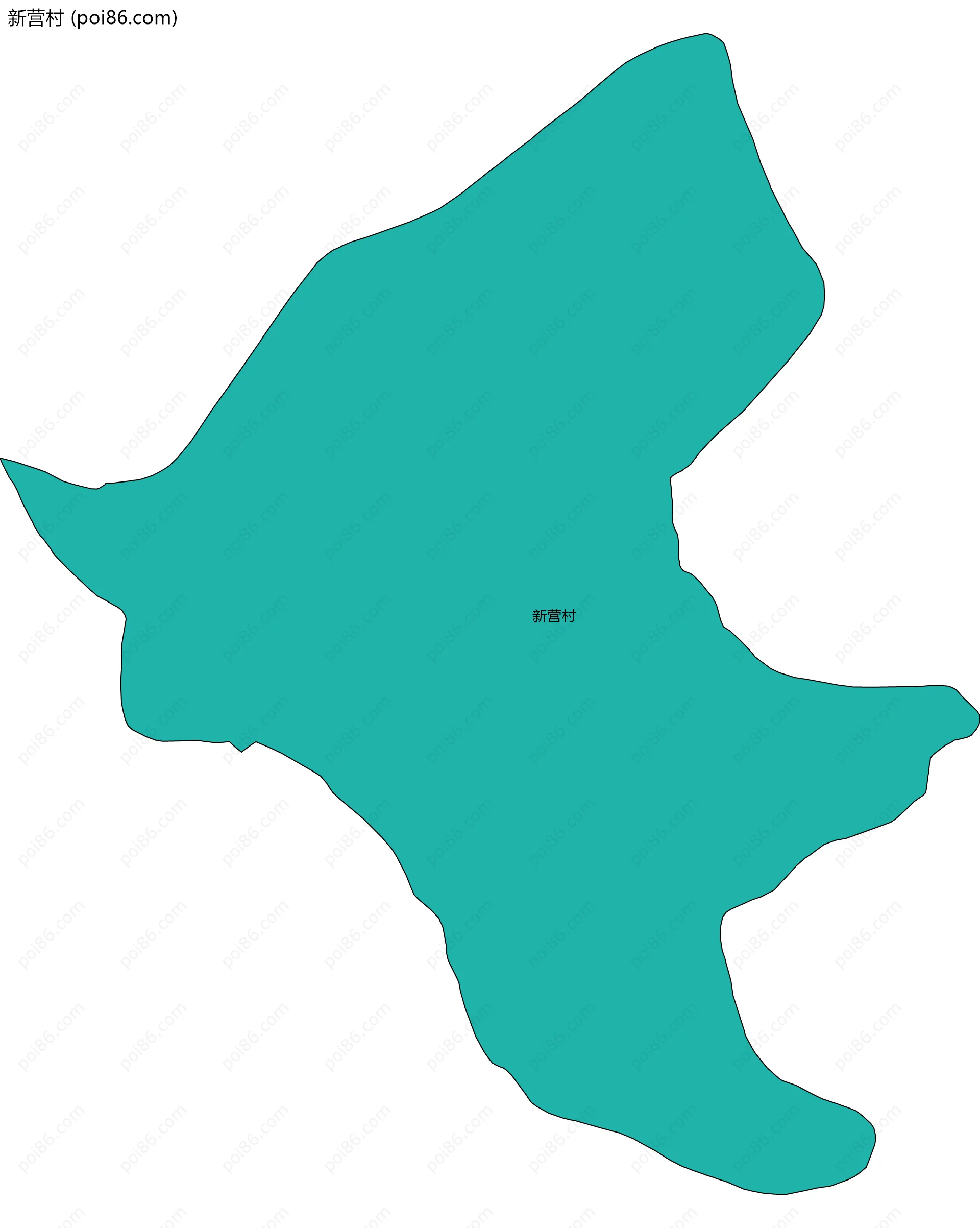 新营村边界地图