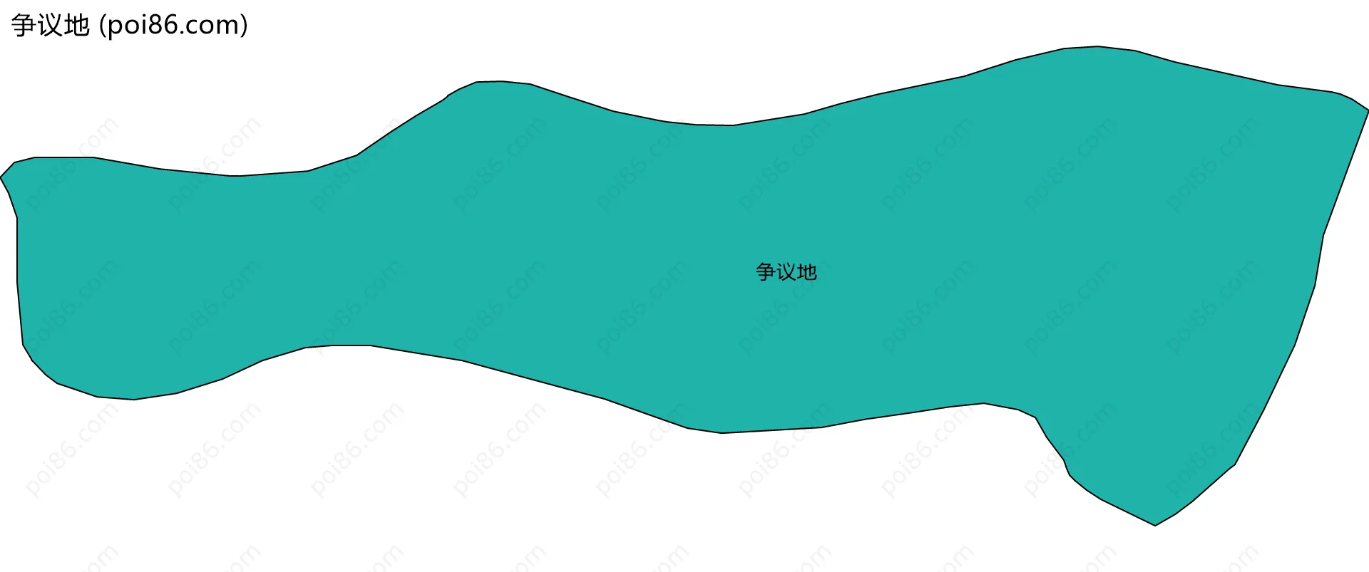 争议地边界地图