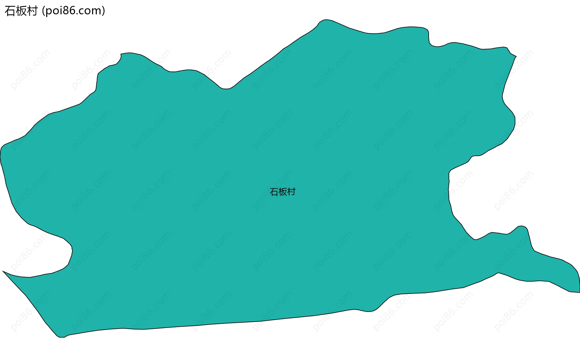 石板村边界地图