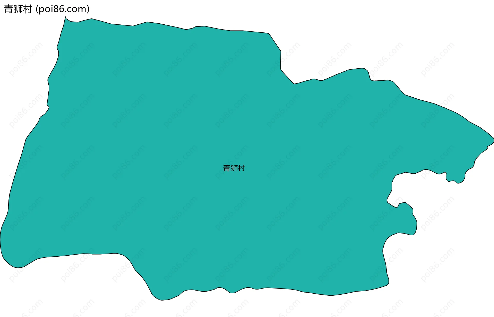 青狮村边界地图