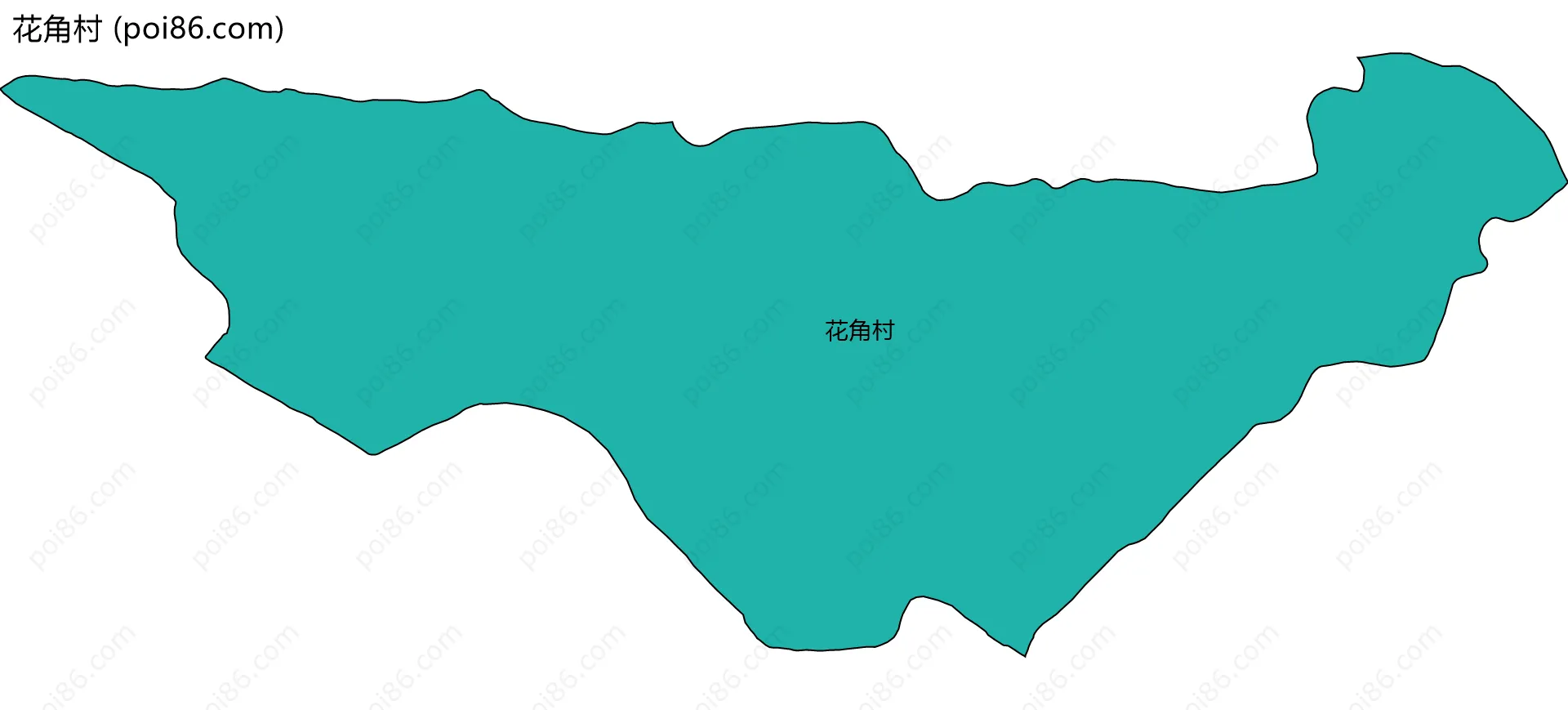 花角村边界地图