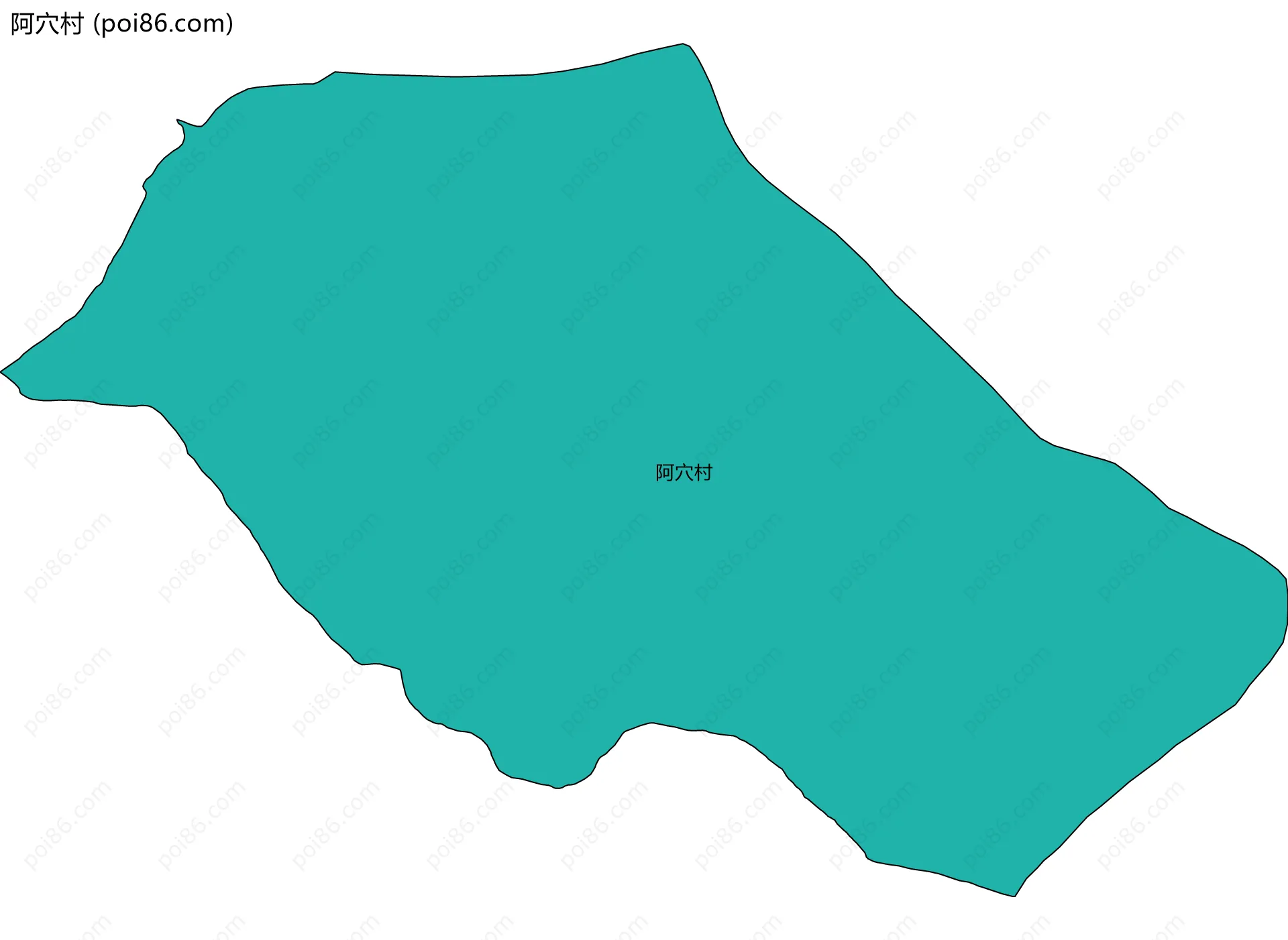 阿穴村边界地图