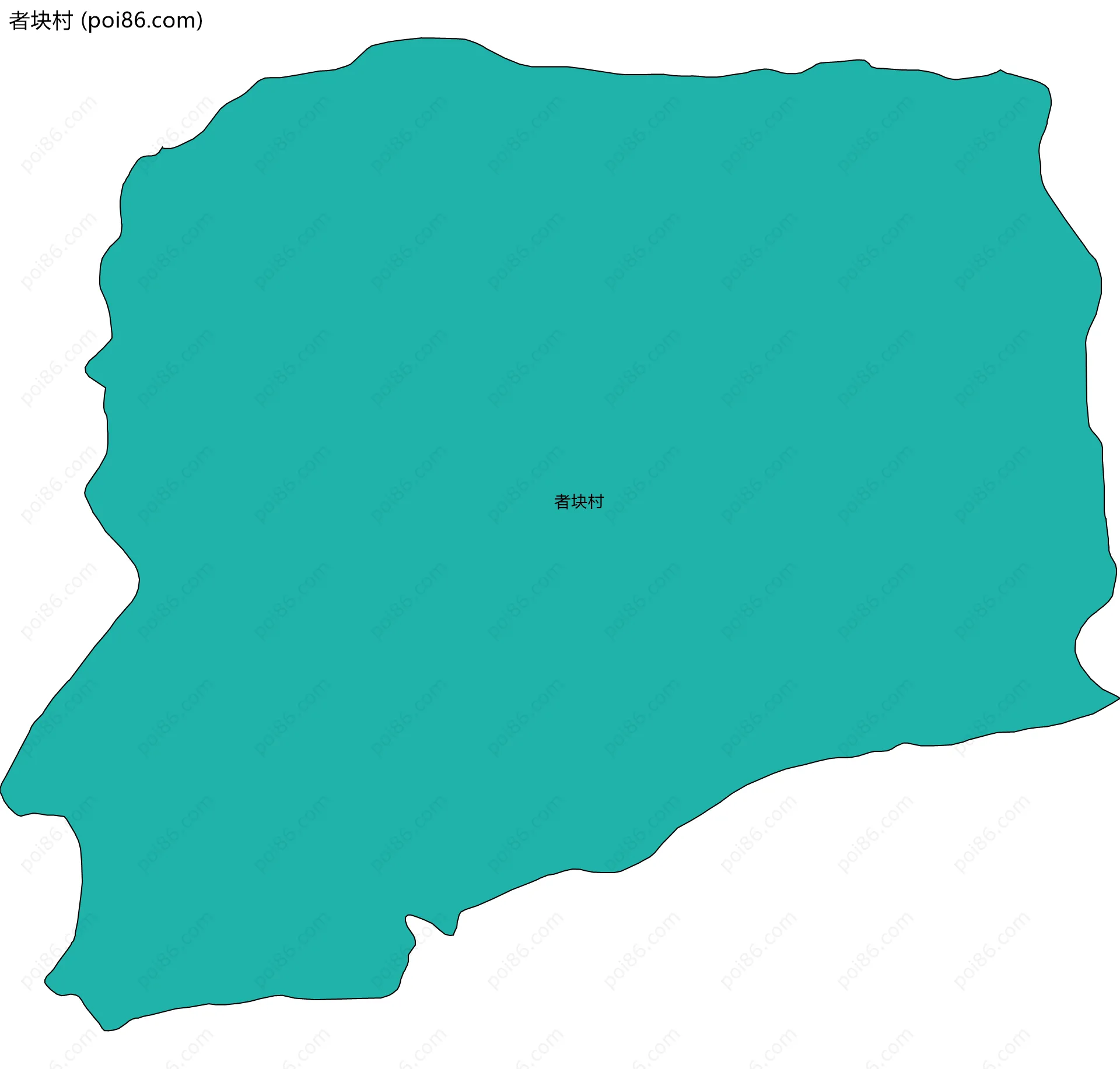 者块村边界地图