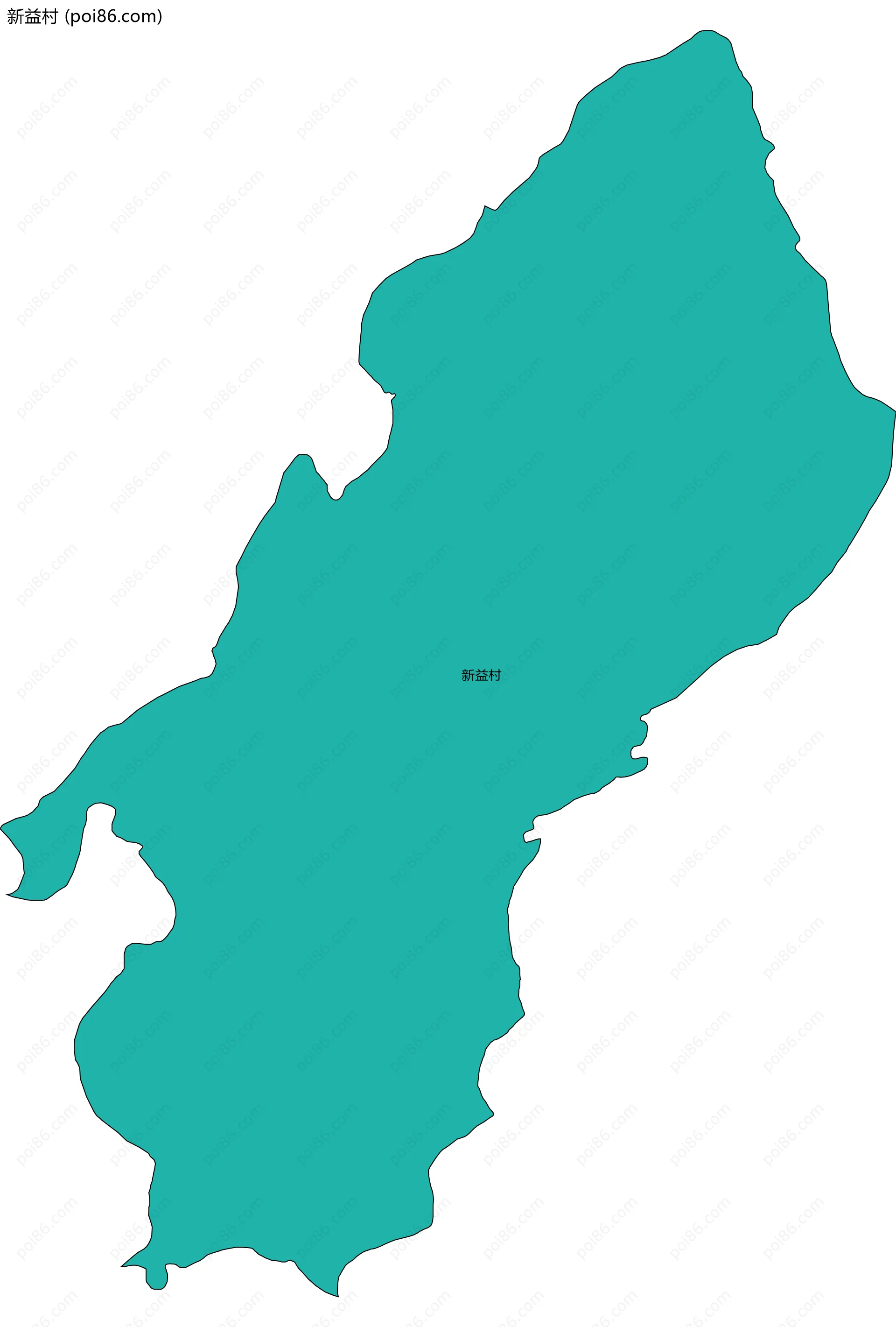 新益村边界地图