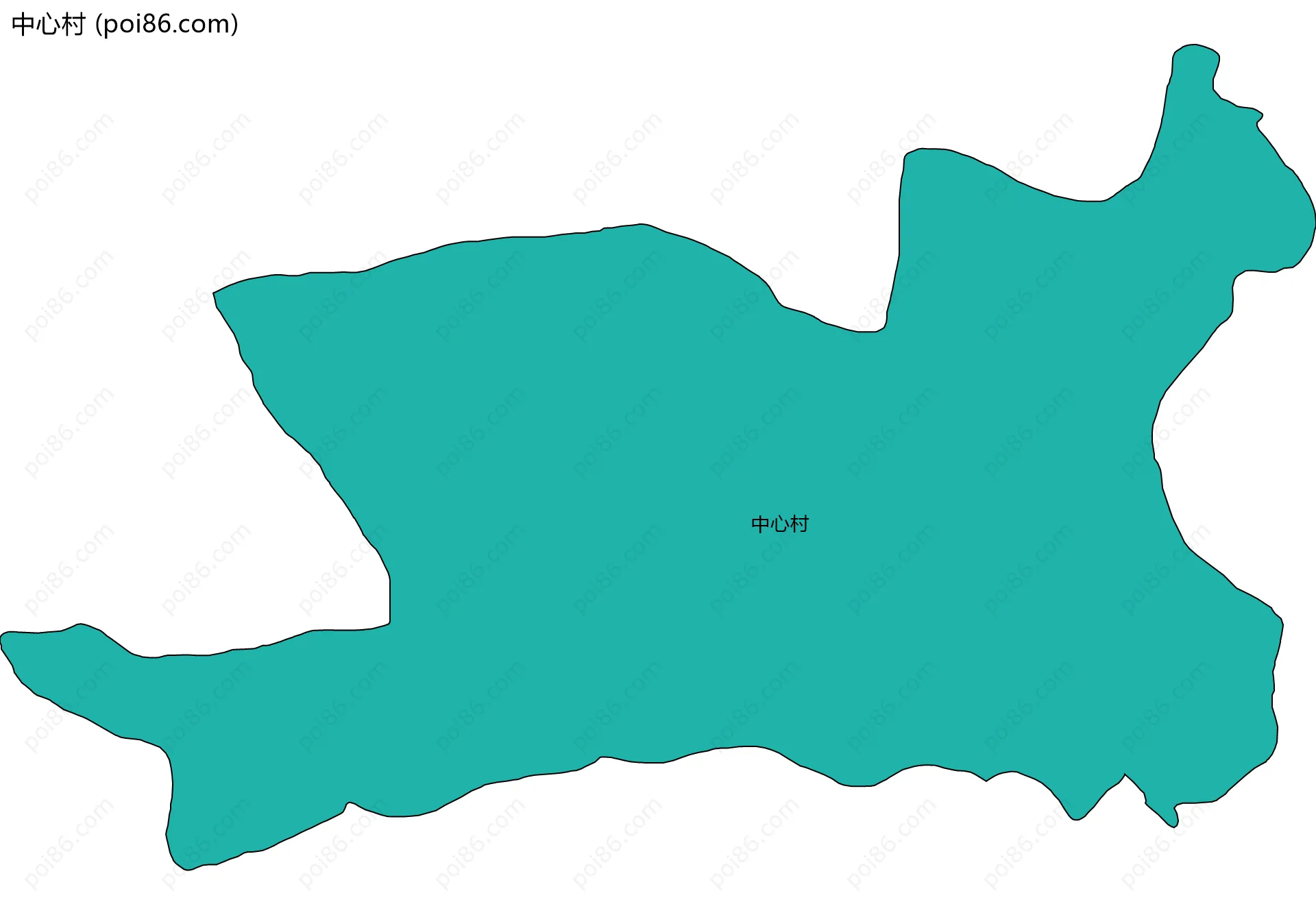 中心村边界地图