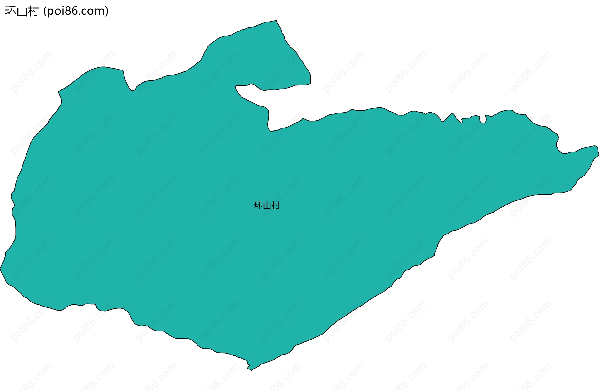 环山村边界地图