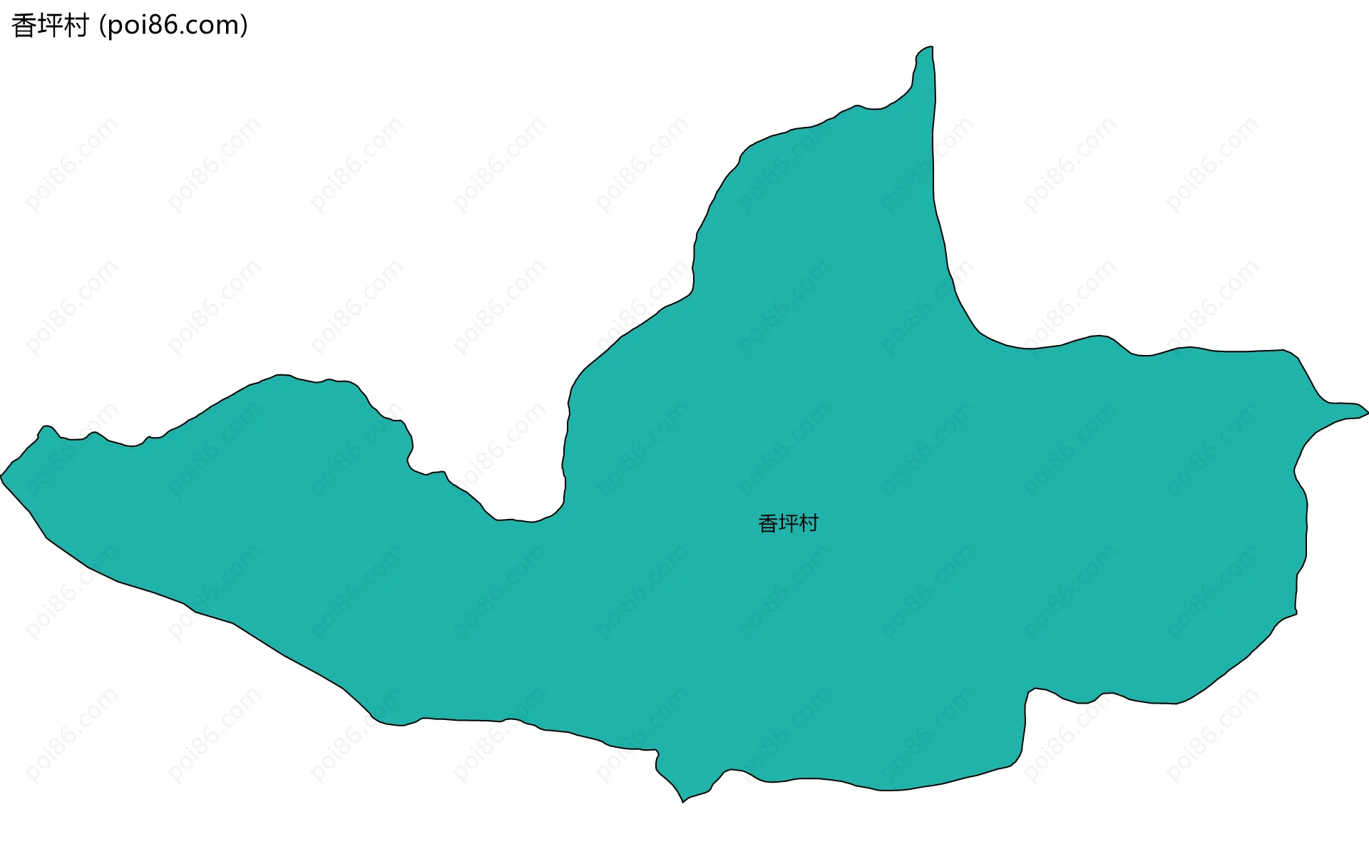 香坪村边界地图