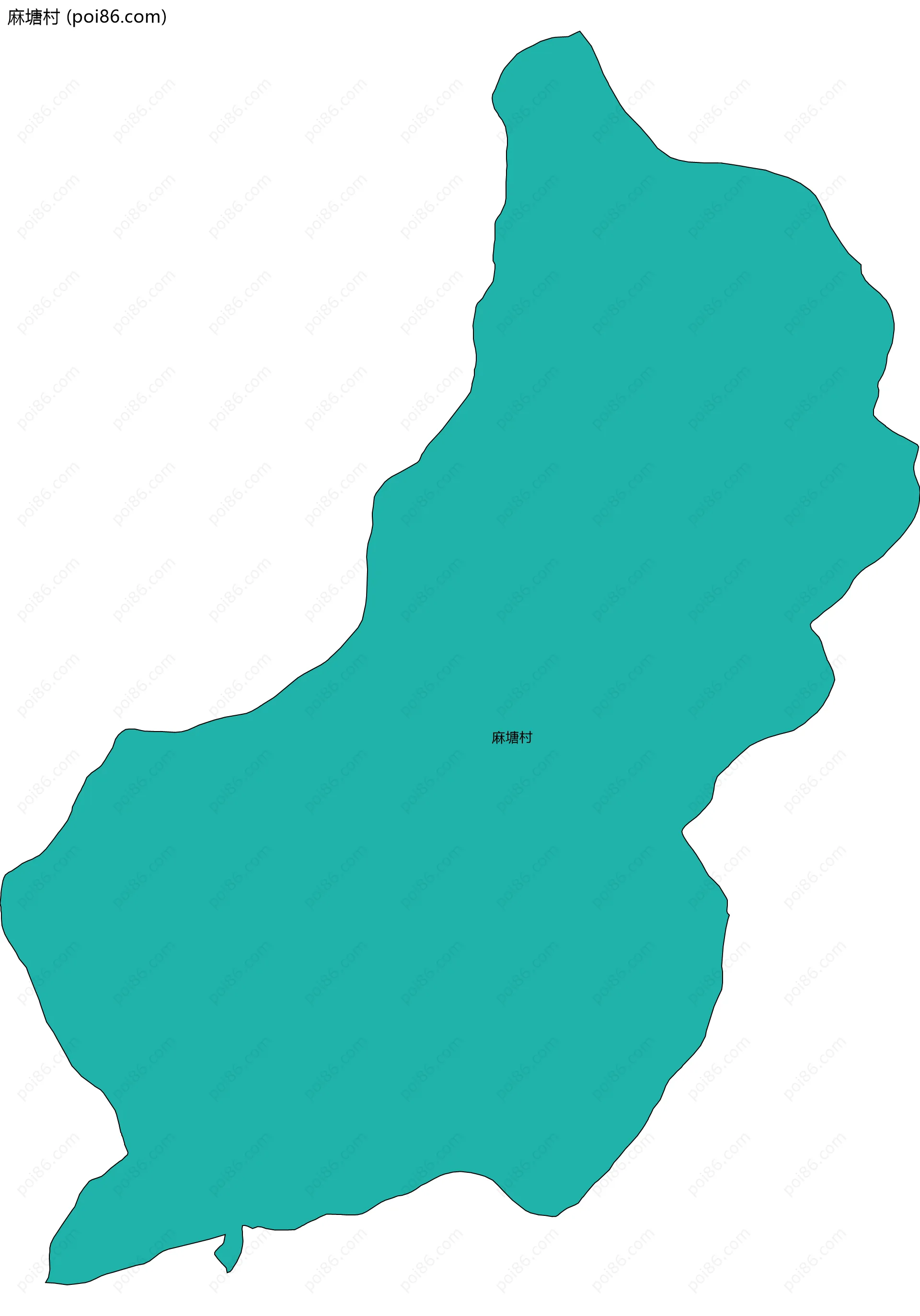 麻塘村边界地图