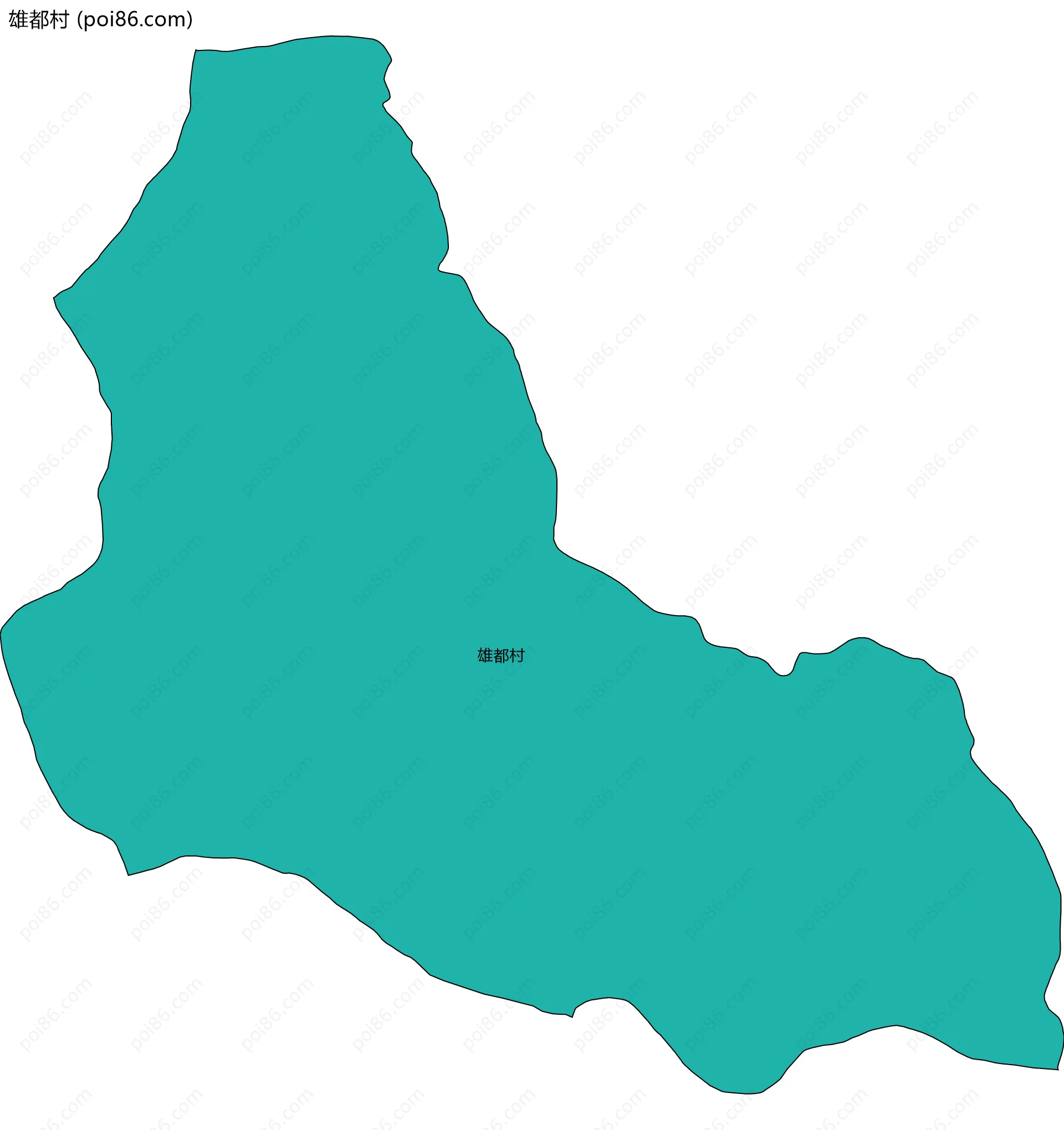 雄都村边界地图