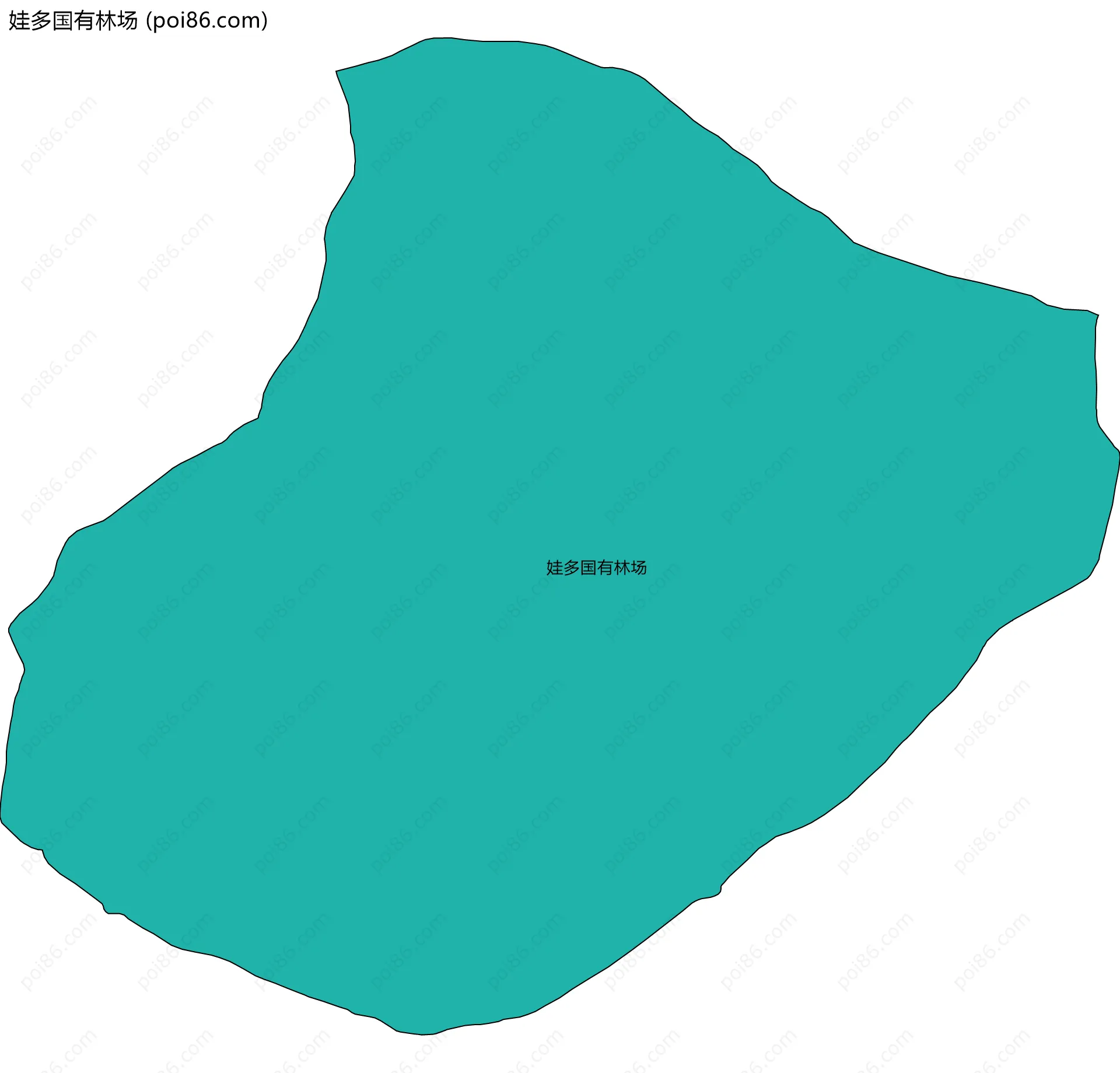 娃多国有林场边界地图