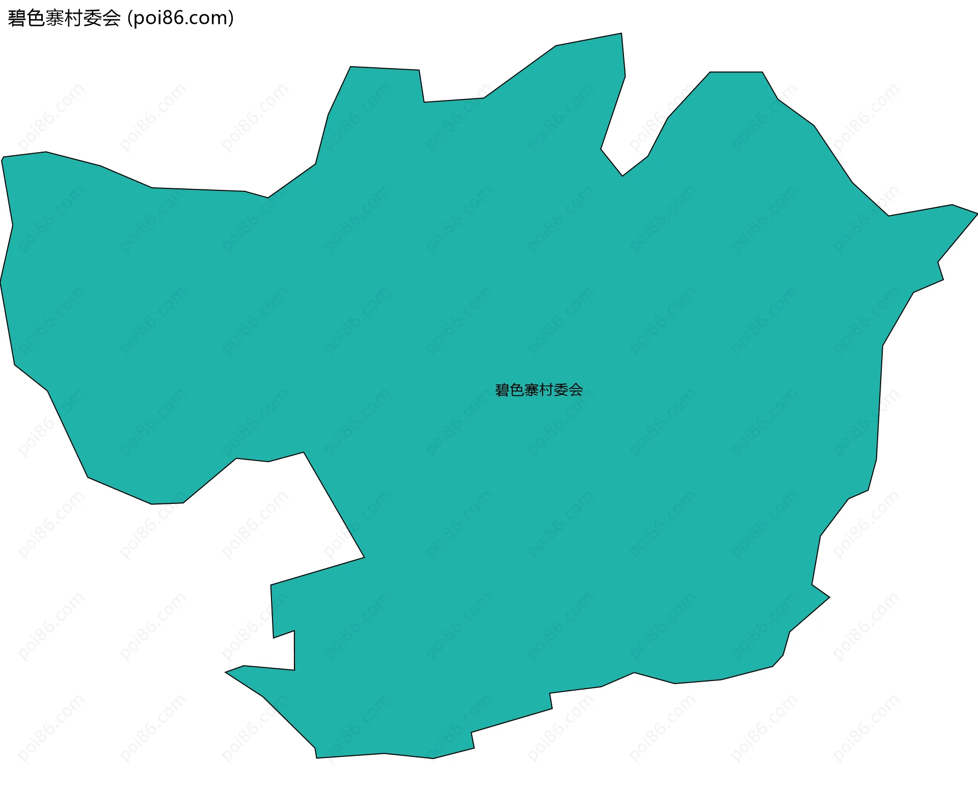 碧色寨村委会边界地图