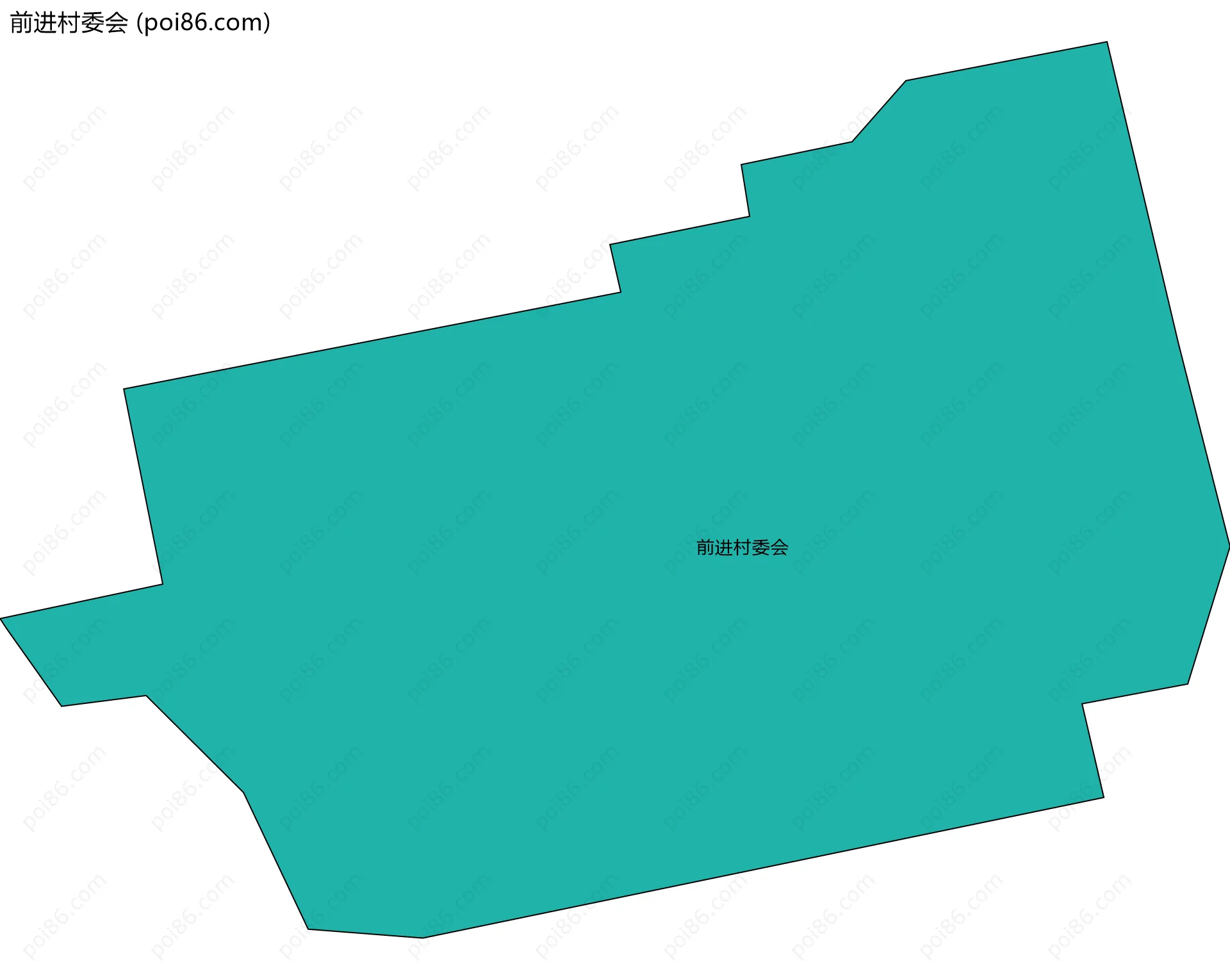 前进村委会边界地图