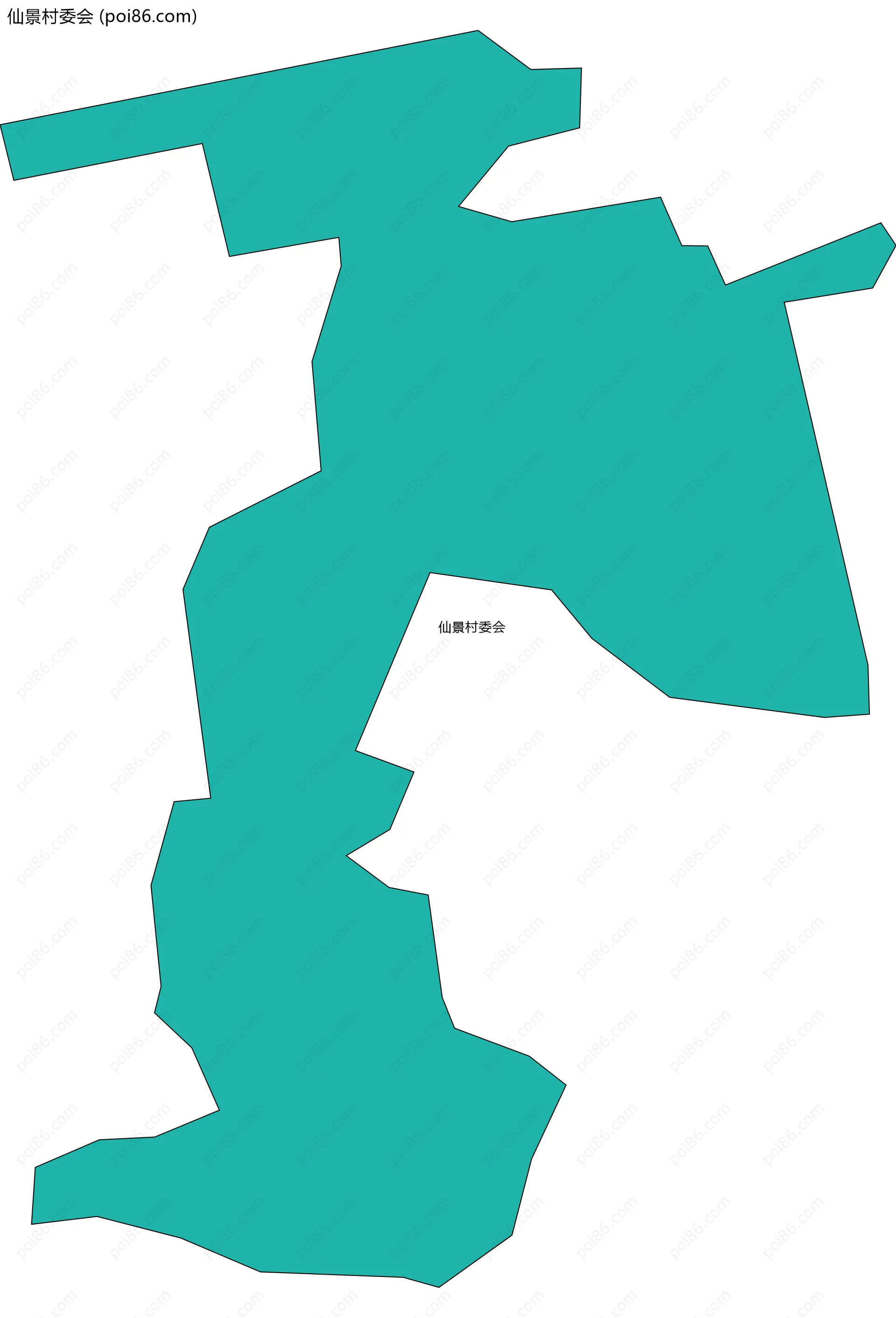 仙景村委会边界地图