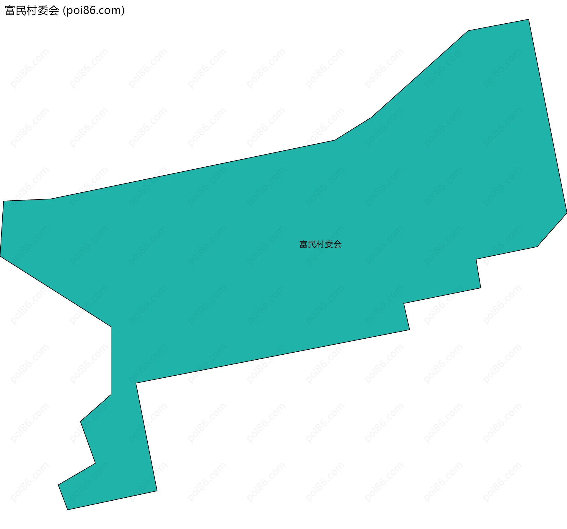 富民村委会边界地图