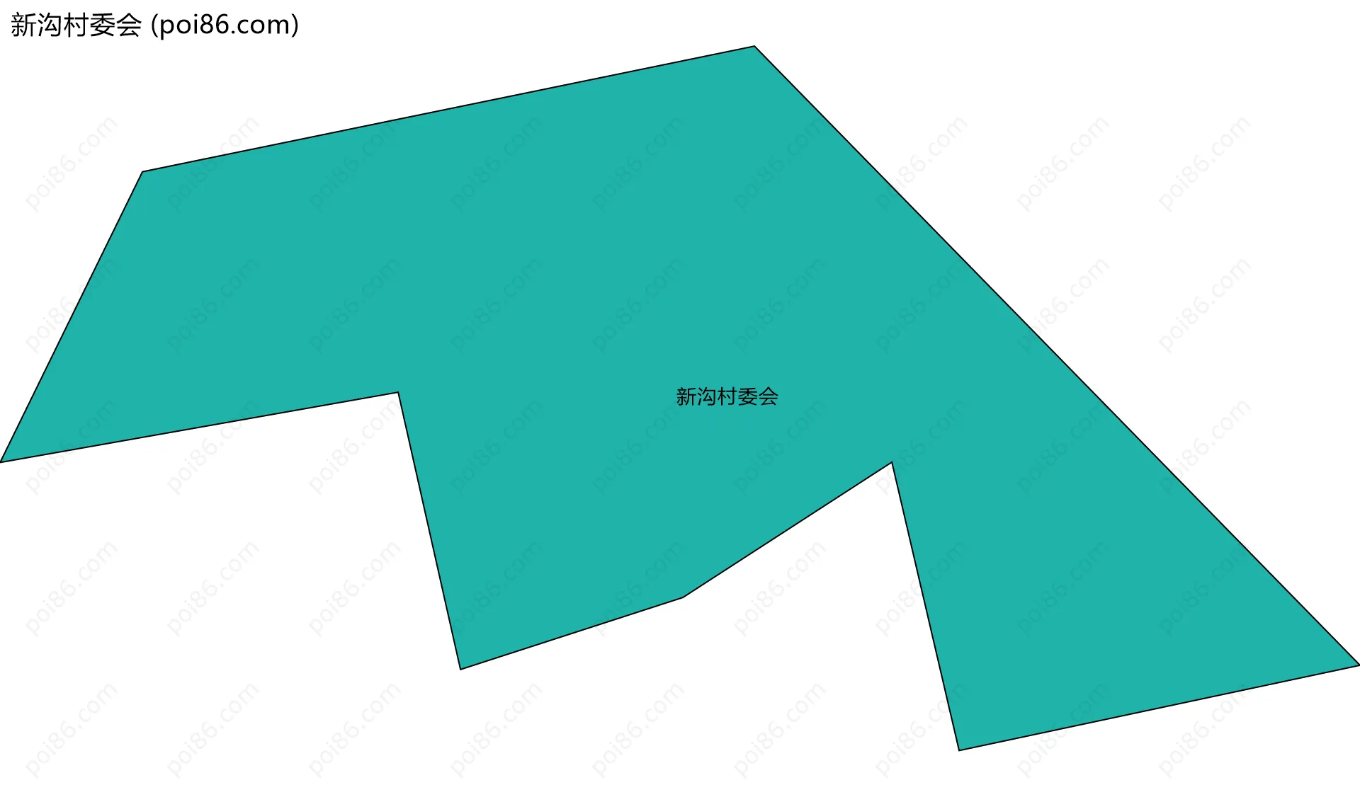 新沟村委会边界地图