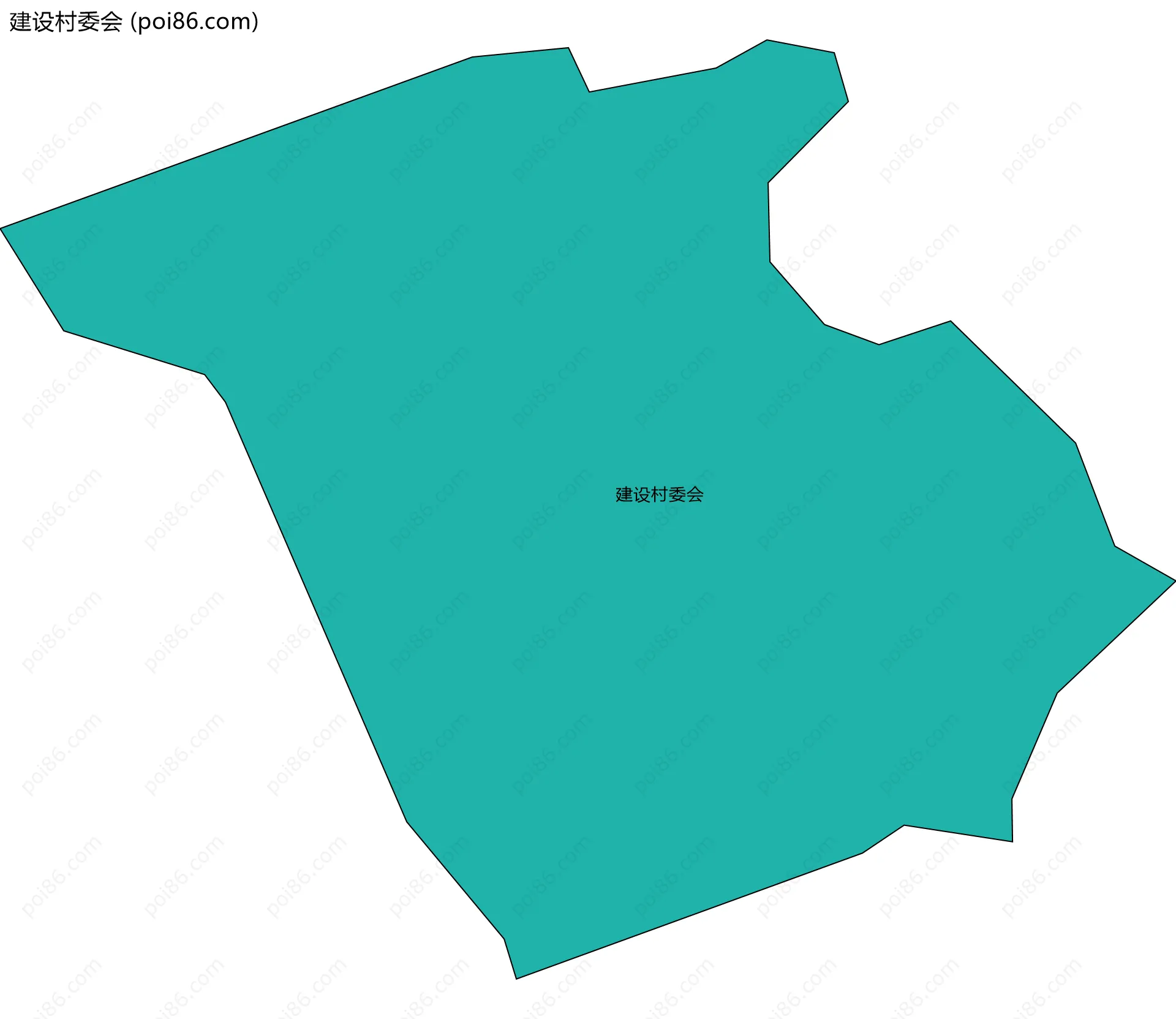 建设村委会边界地图
