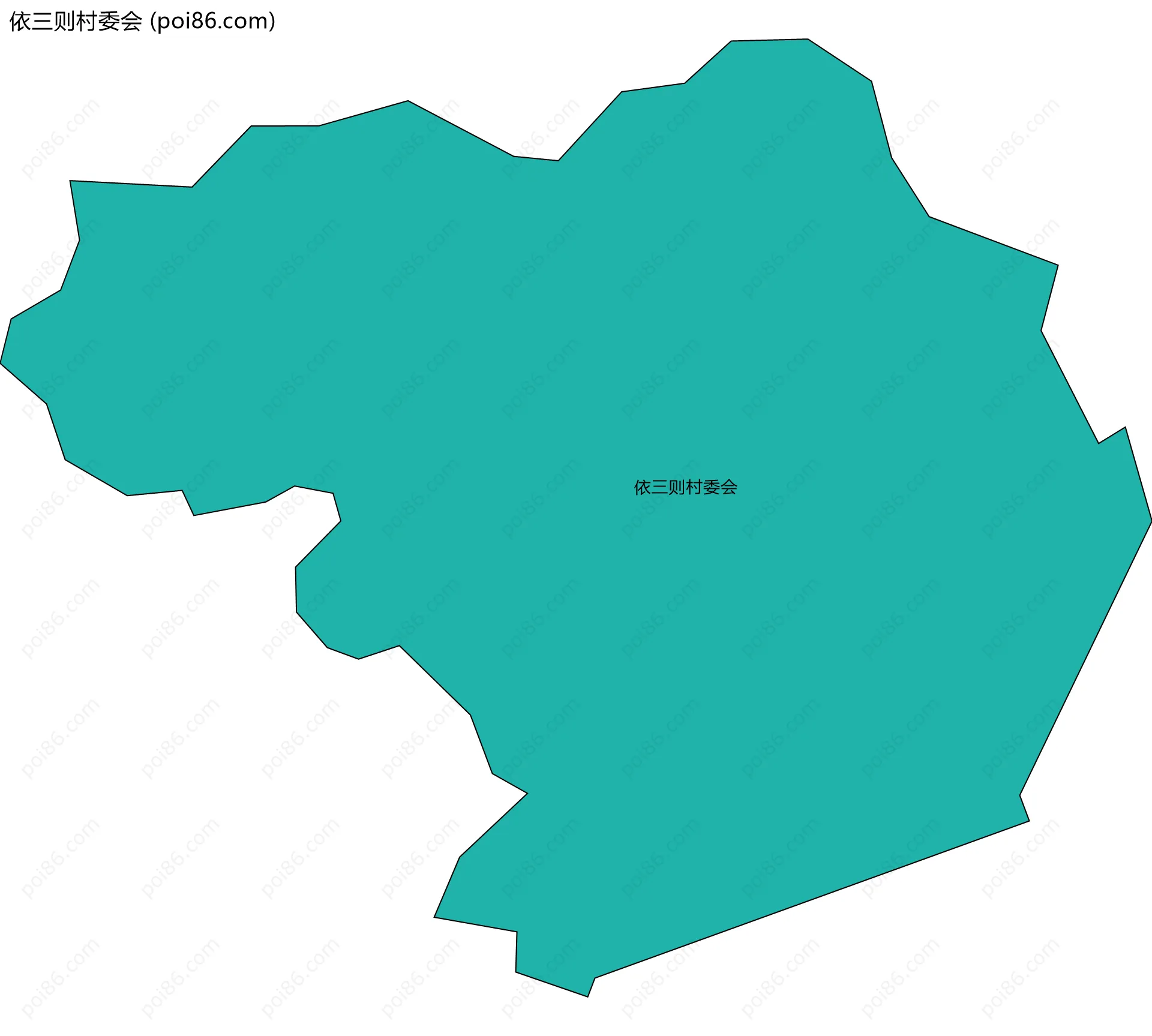依三则村委会边界地图