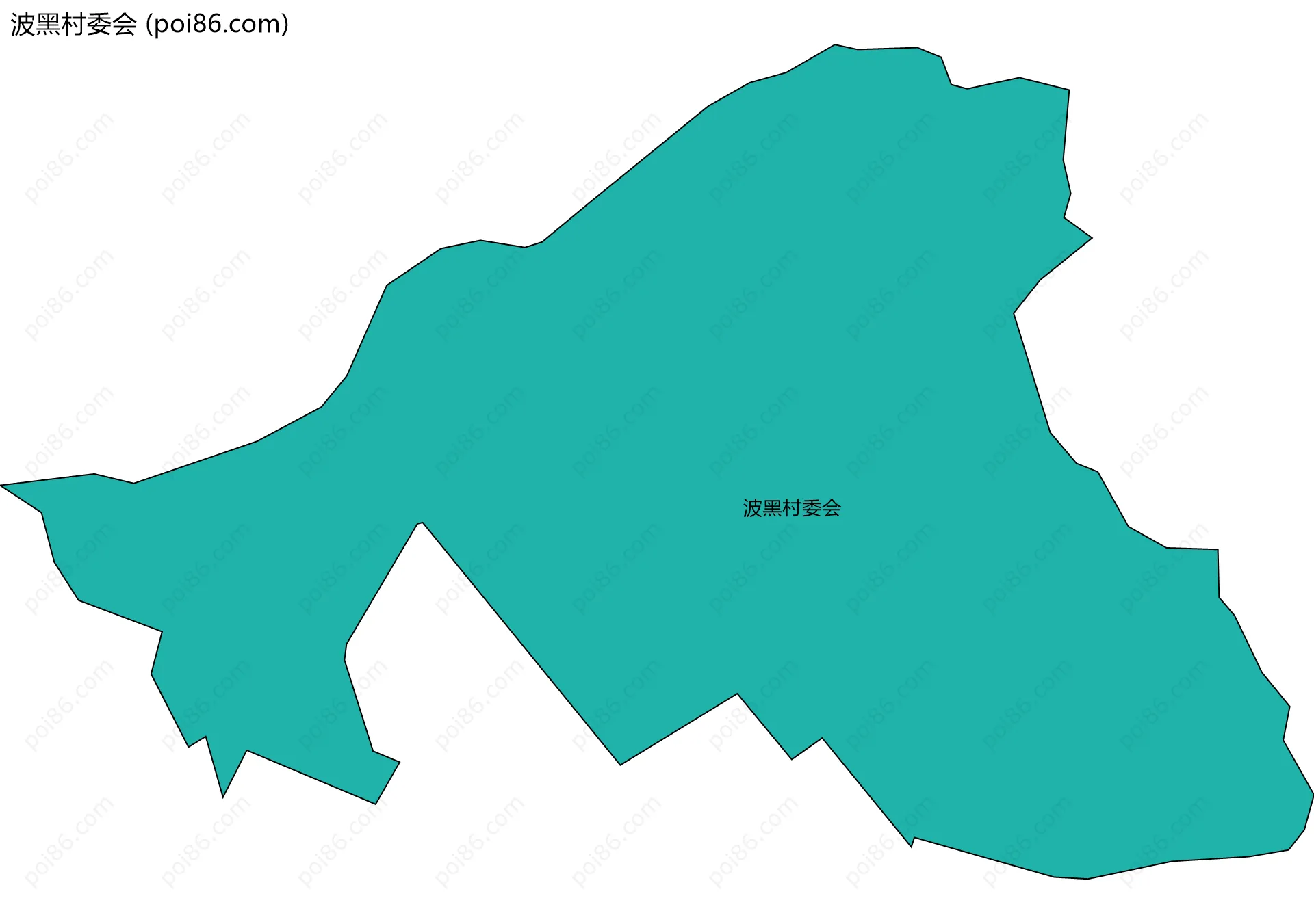 波黑村委会边界地图