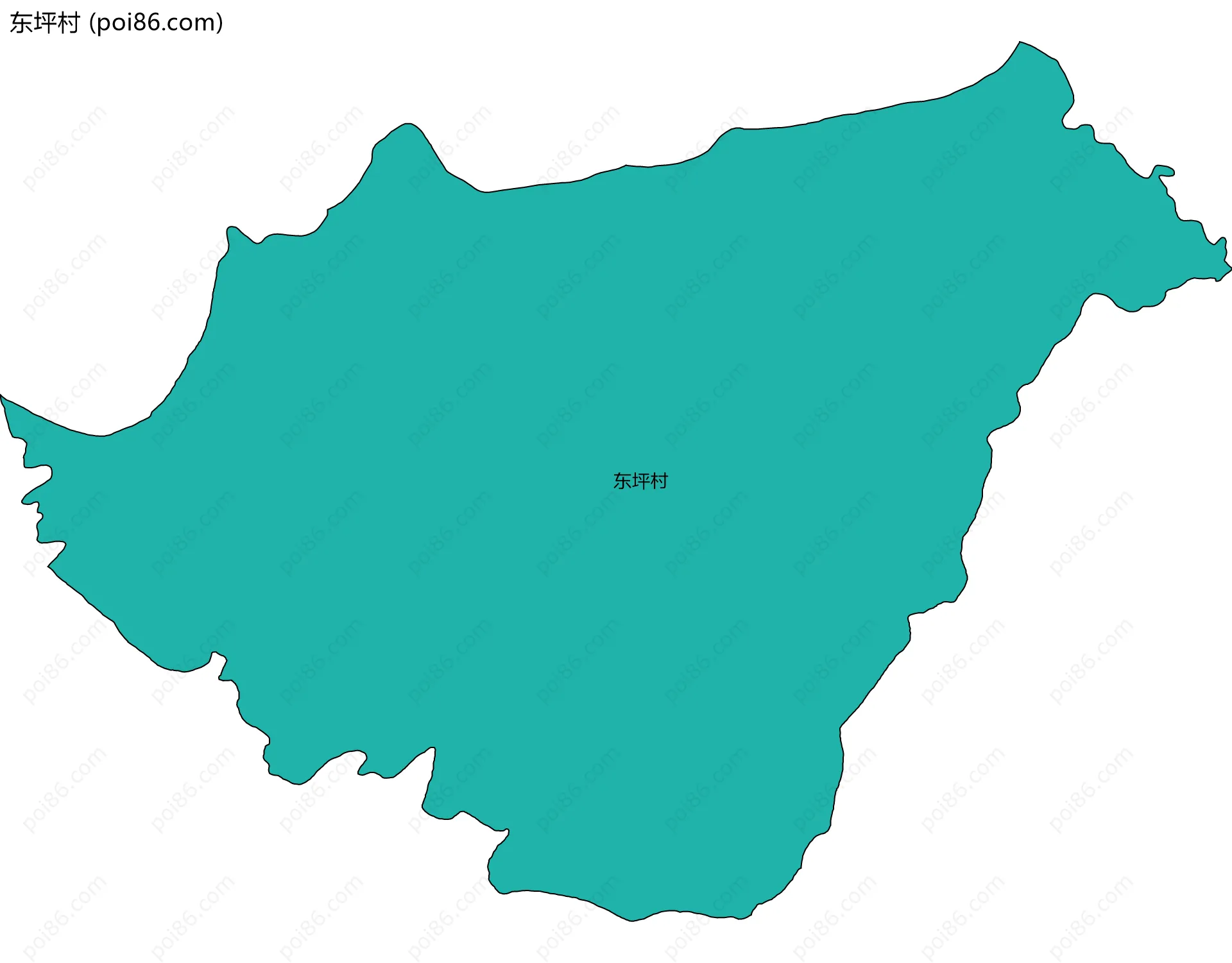 东坪村边界地图