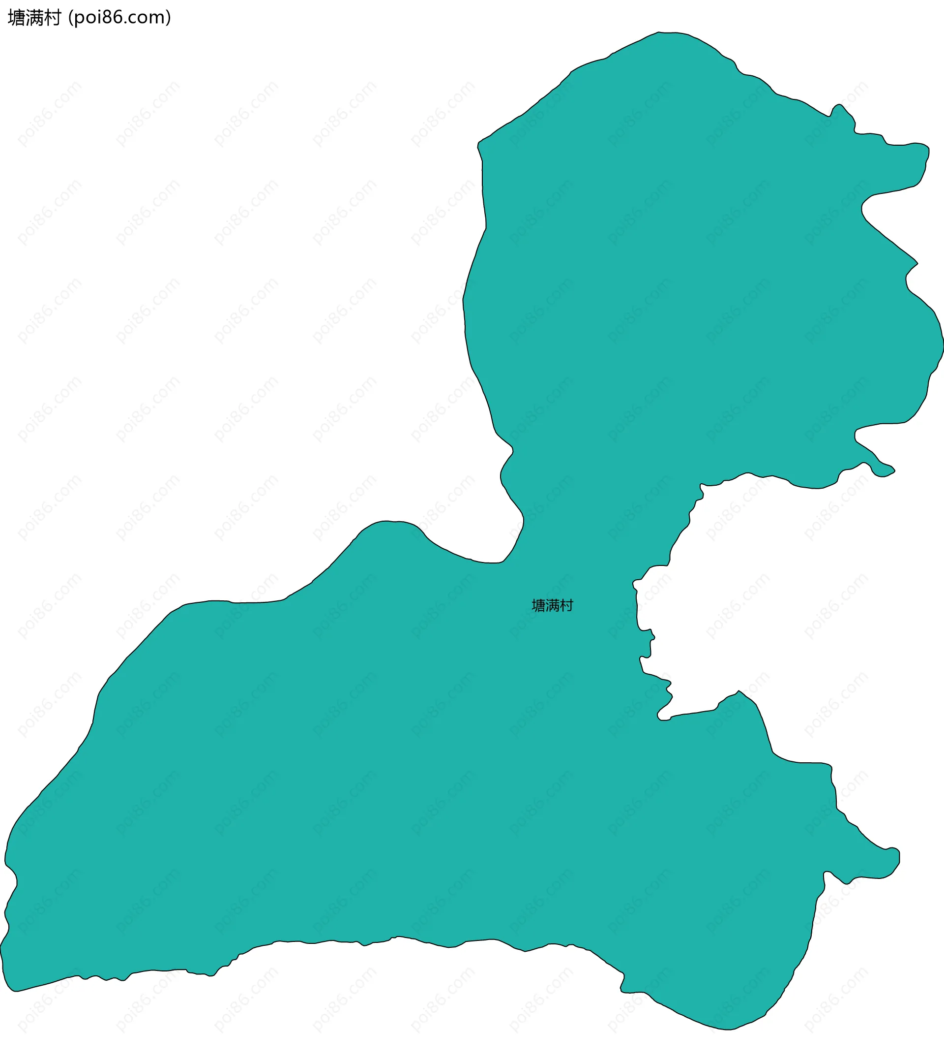 塘满村边界地图
