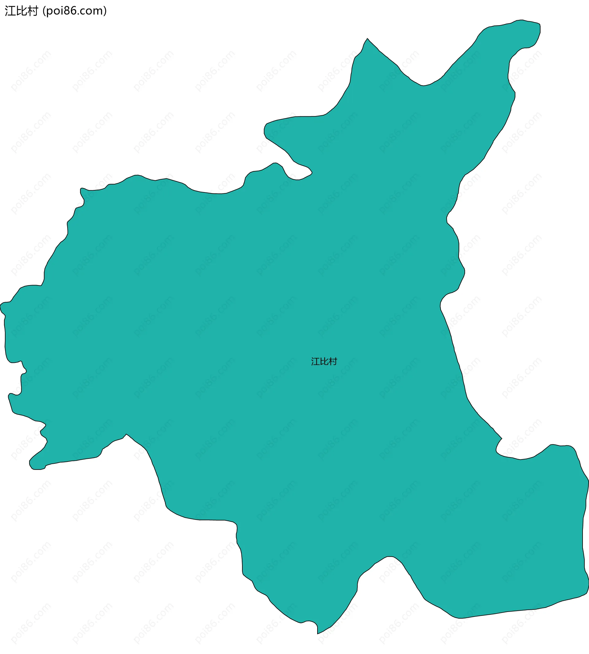 江比村边界地图
