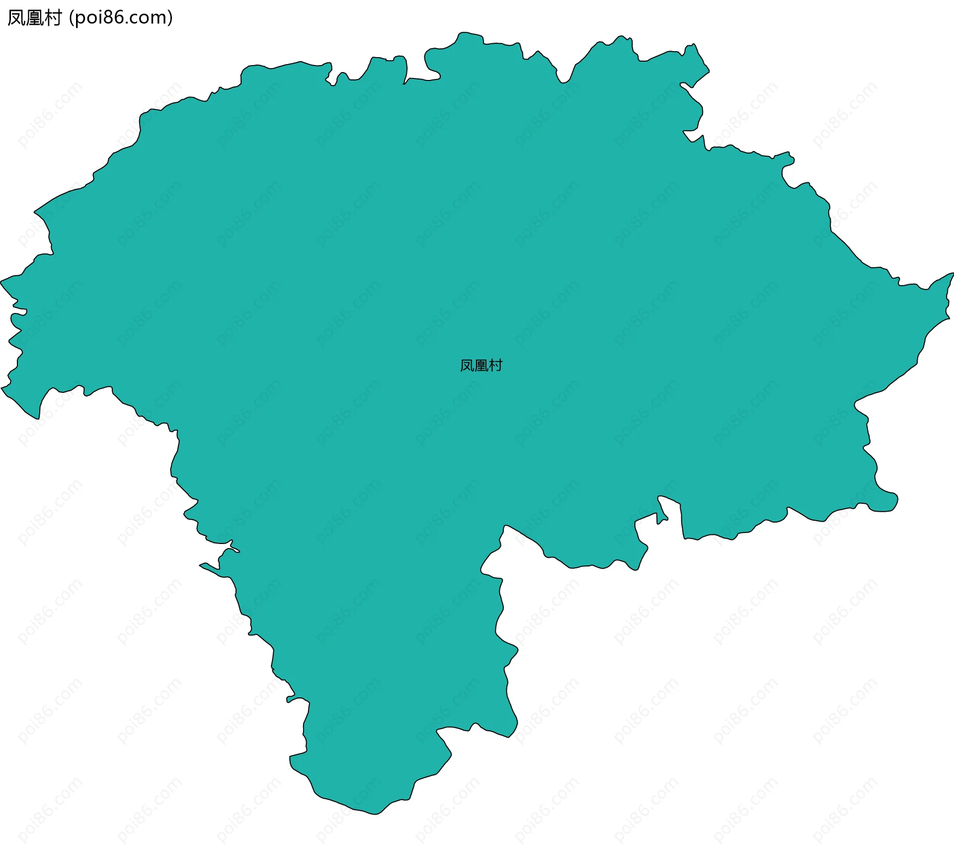 凤凰村边界地图