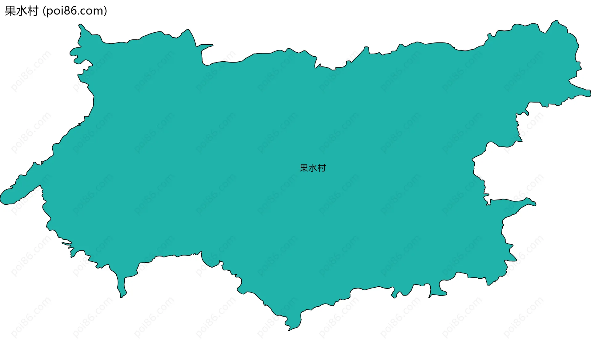 果水村边界地图