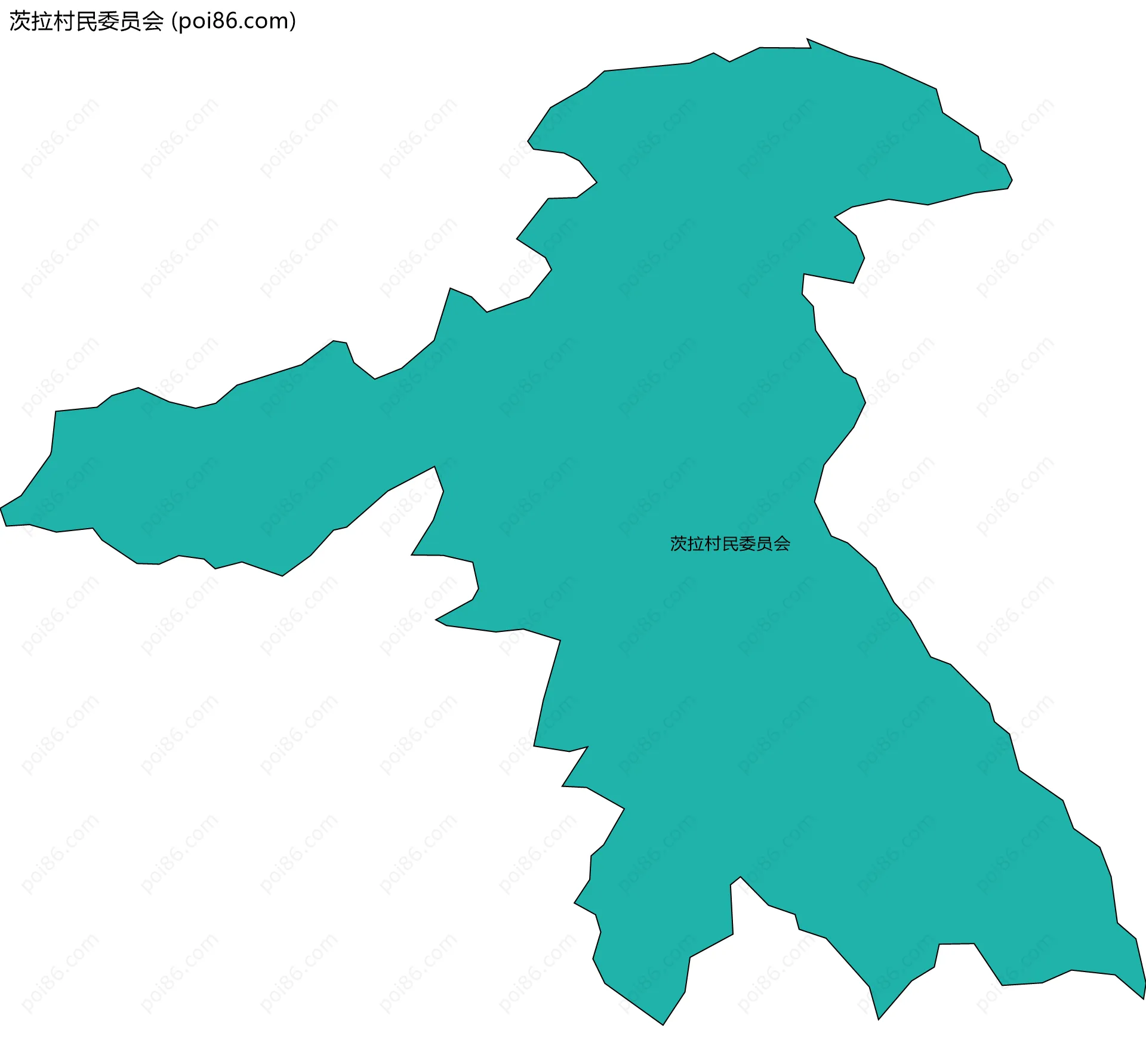 茨拉村民委员会边界地图