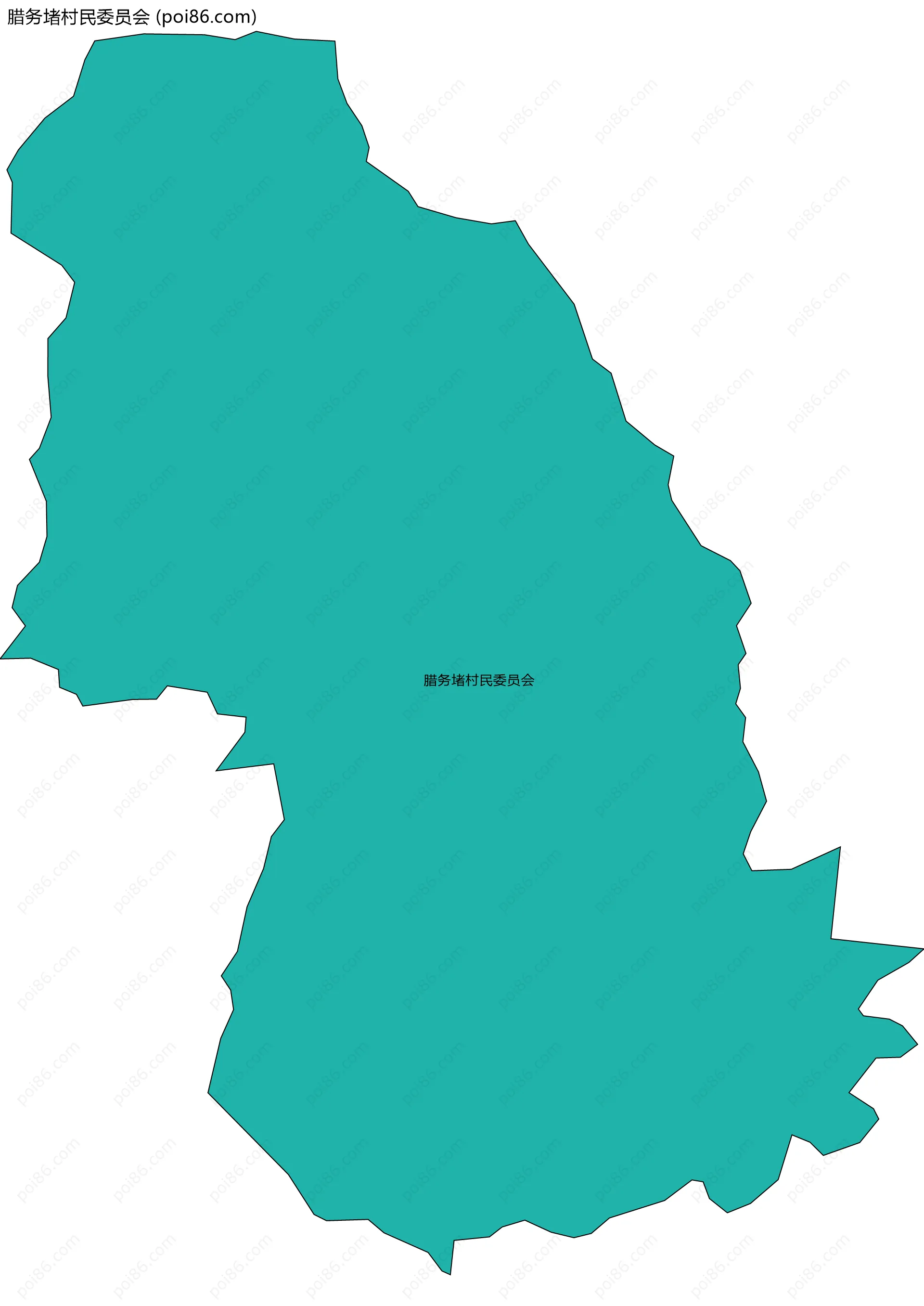 腊务堵村民委员会边界地图