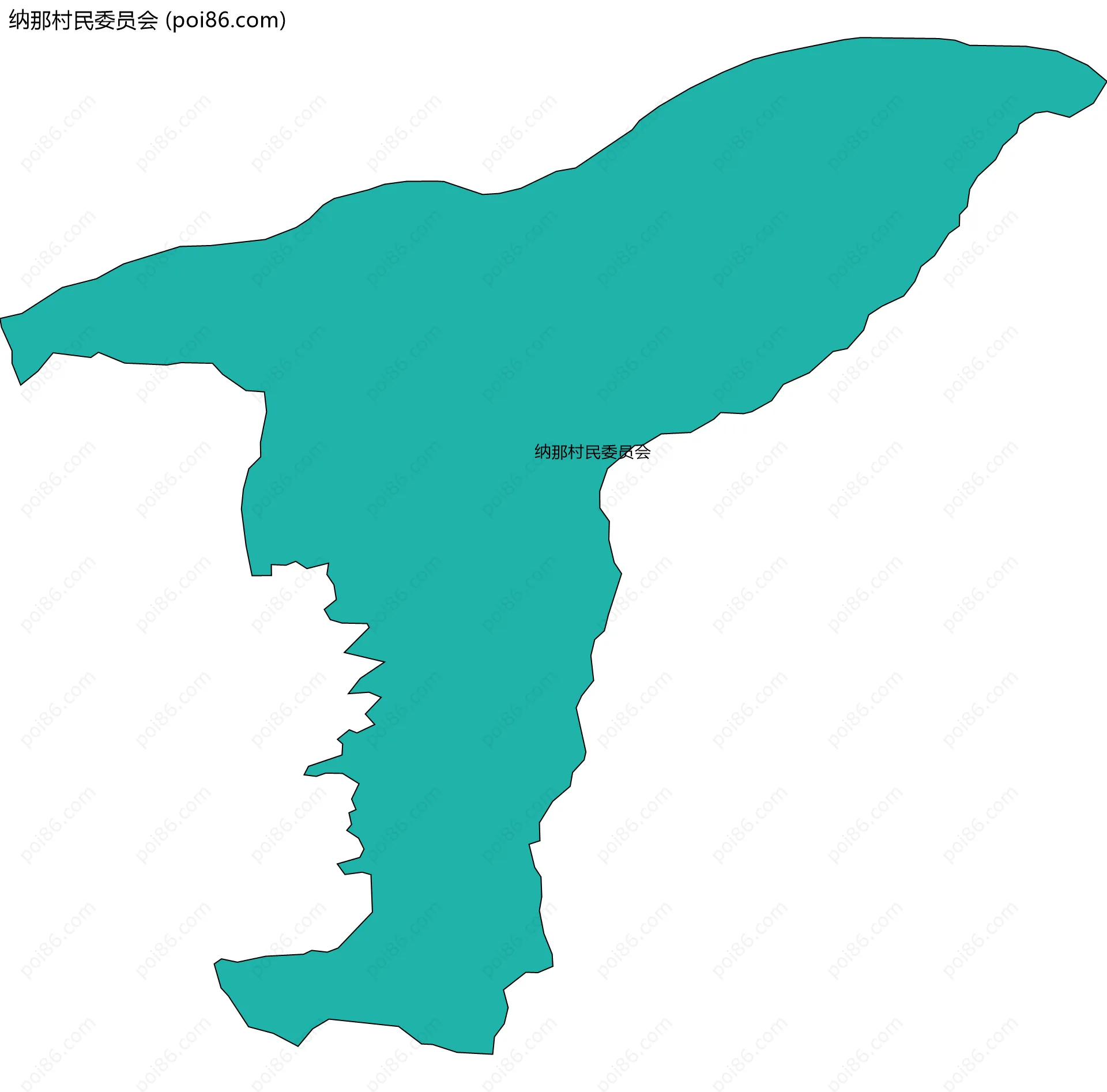 纳那村民委员会边界地图