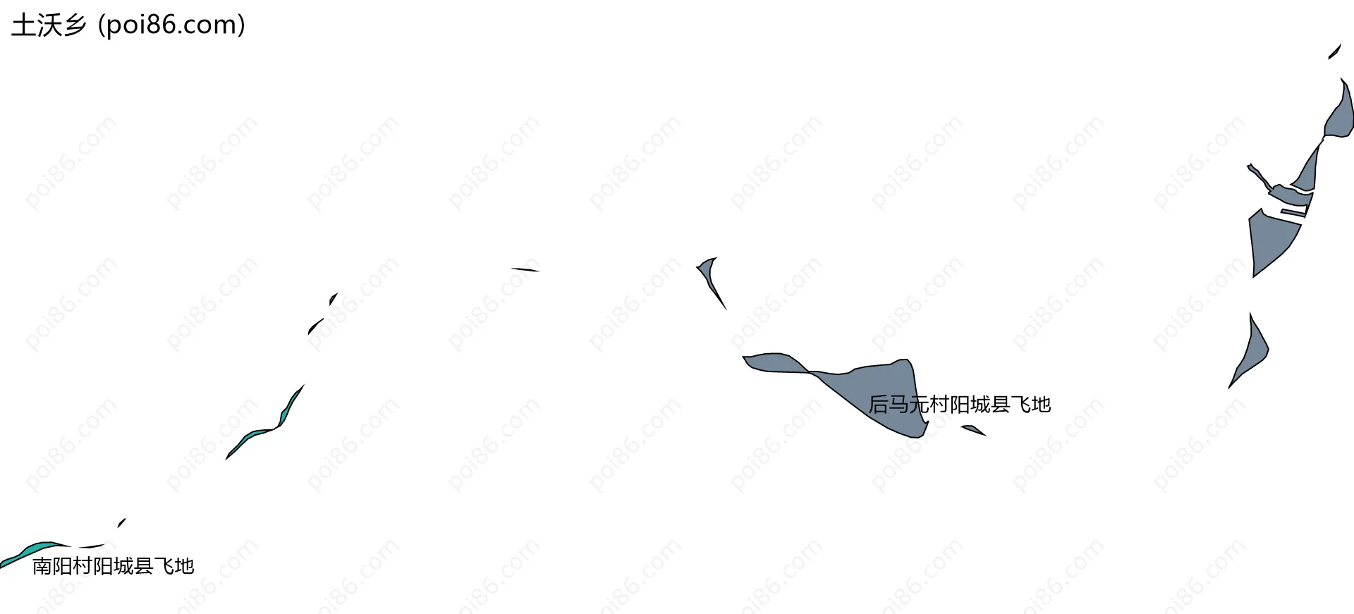 土沃乡边界地图(五级行政区划)