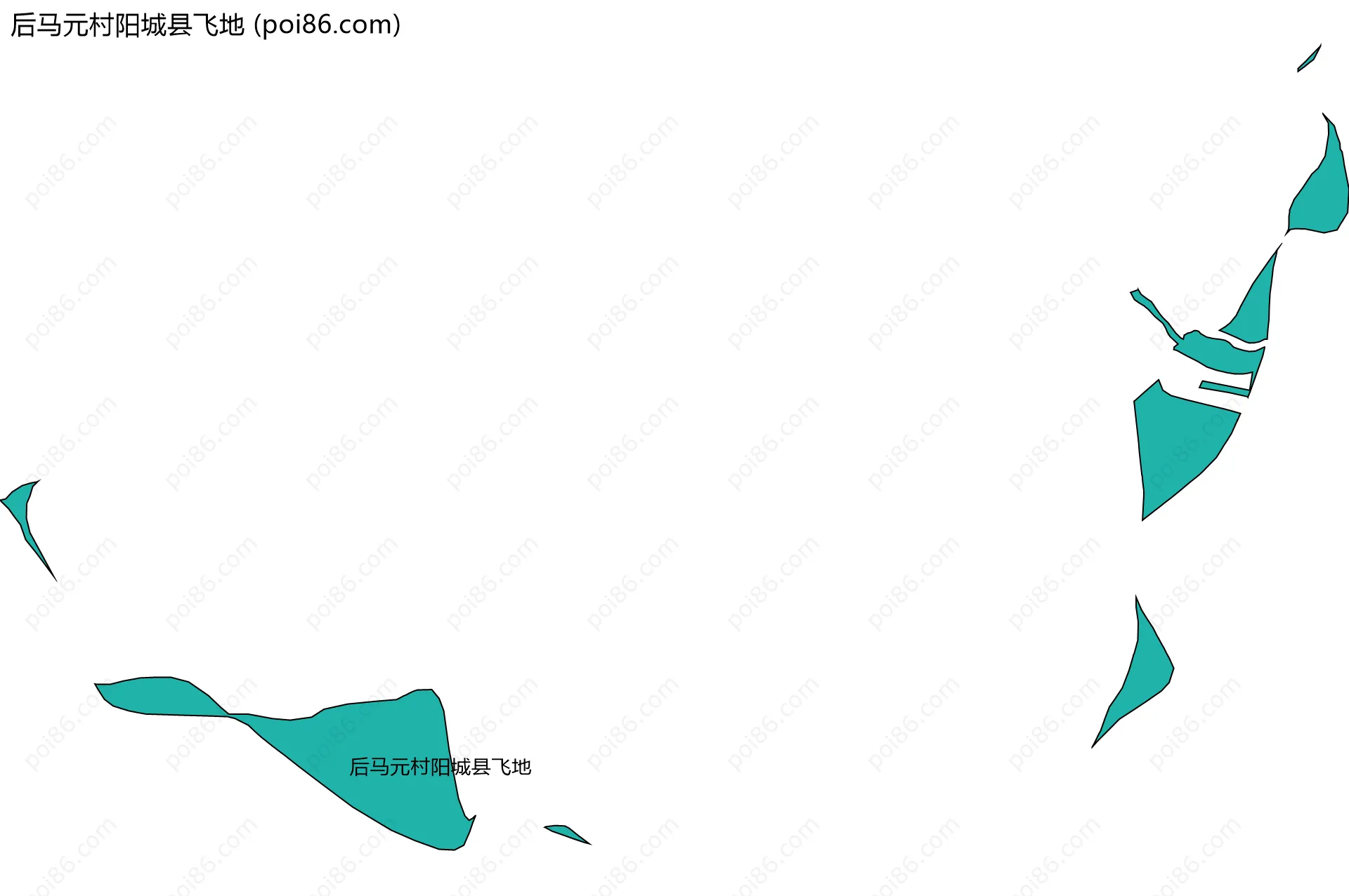 后马元村阳城县飞地边界地图